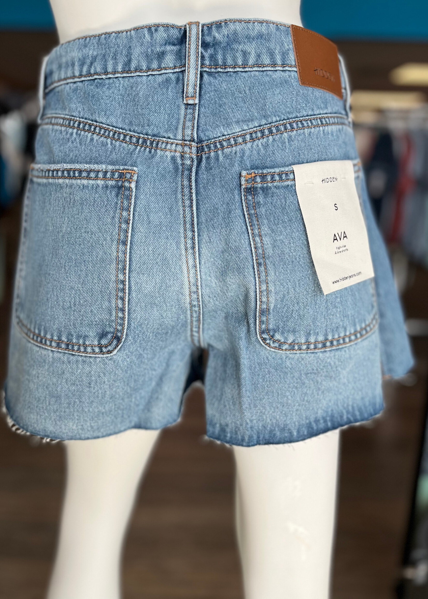 Hidden Ava High Rise A Line Short