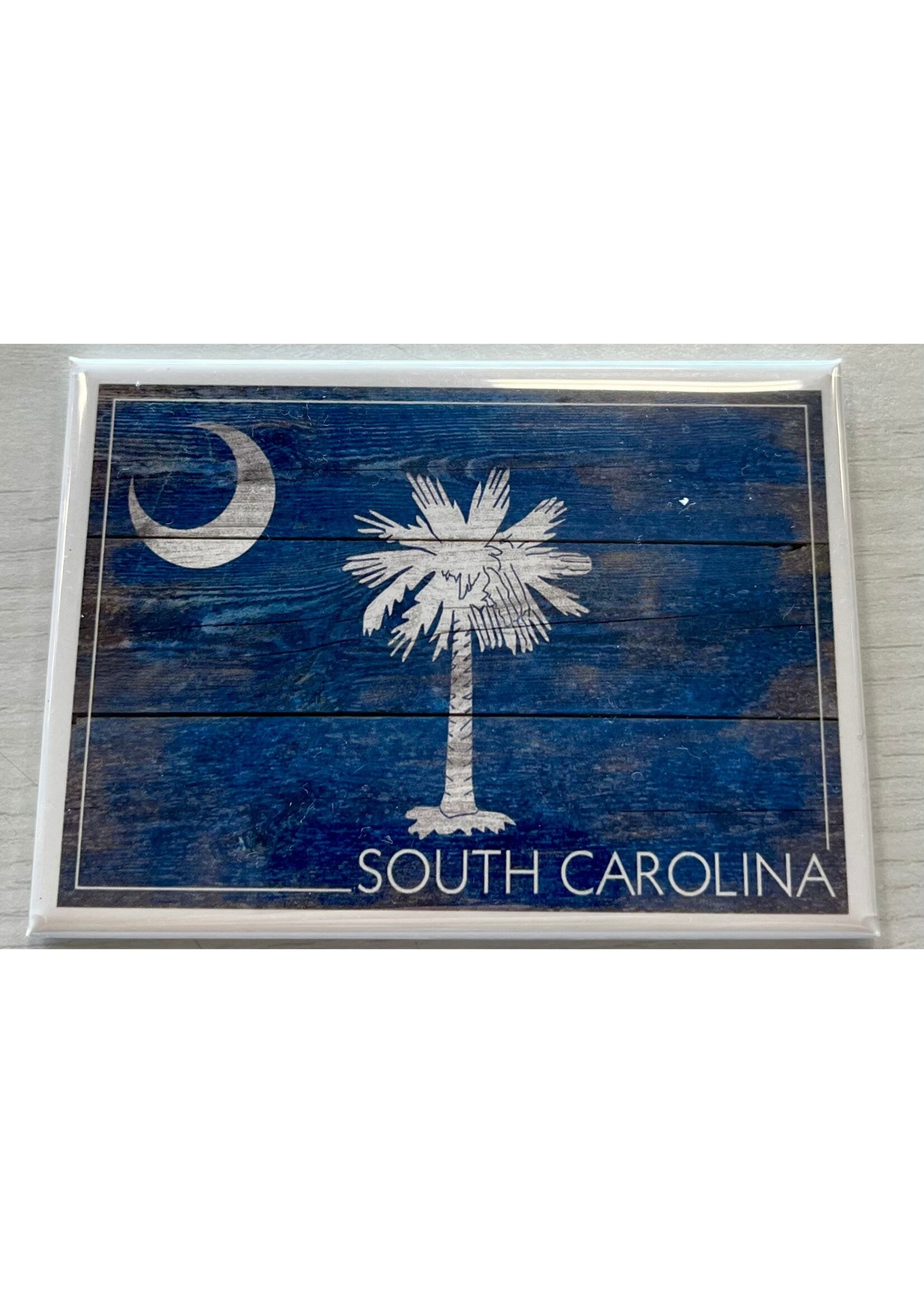 Lantern Press Rustic State Flag Magnet