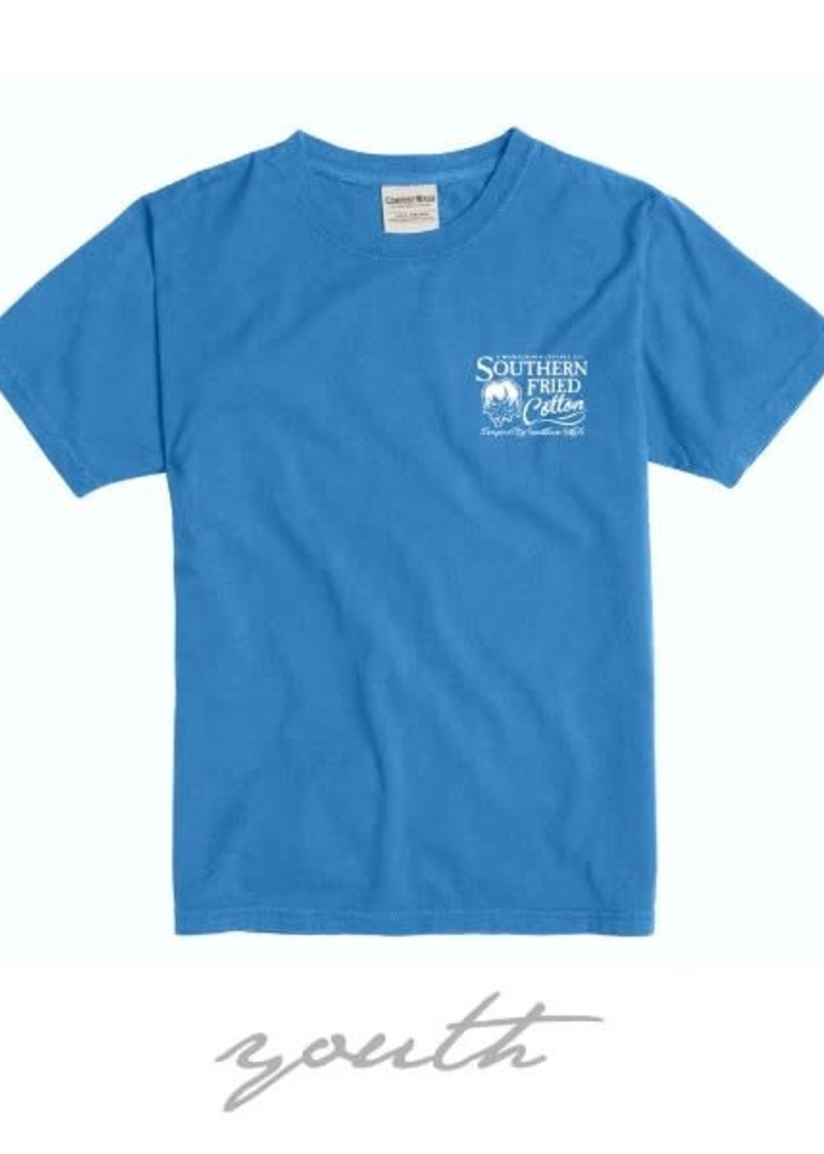 Southern Fried Cotton Youth Surf Fishing Tee