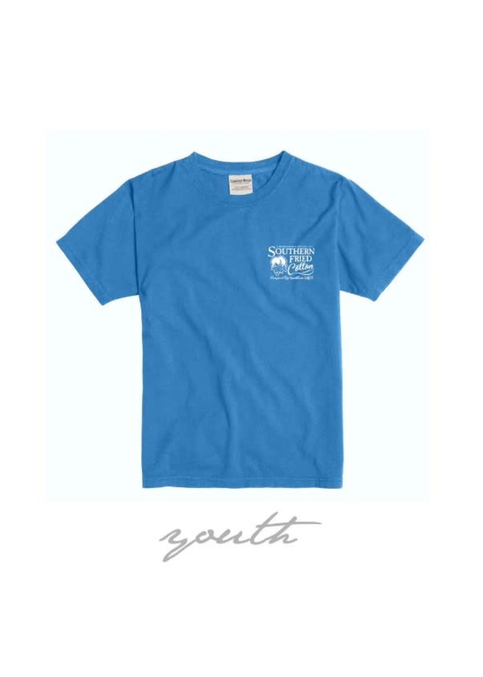 Southern Fried Cotton Youth Surf Fishing Tee