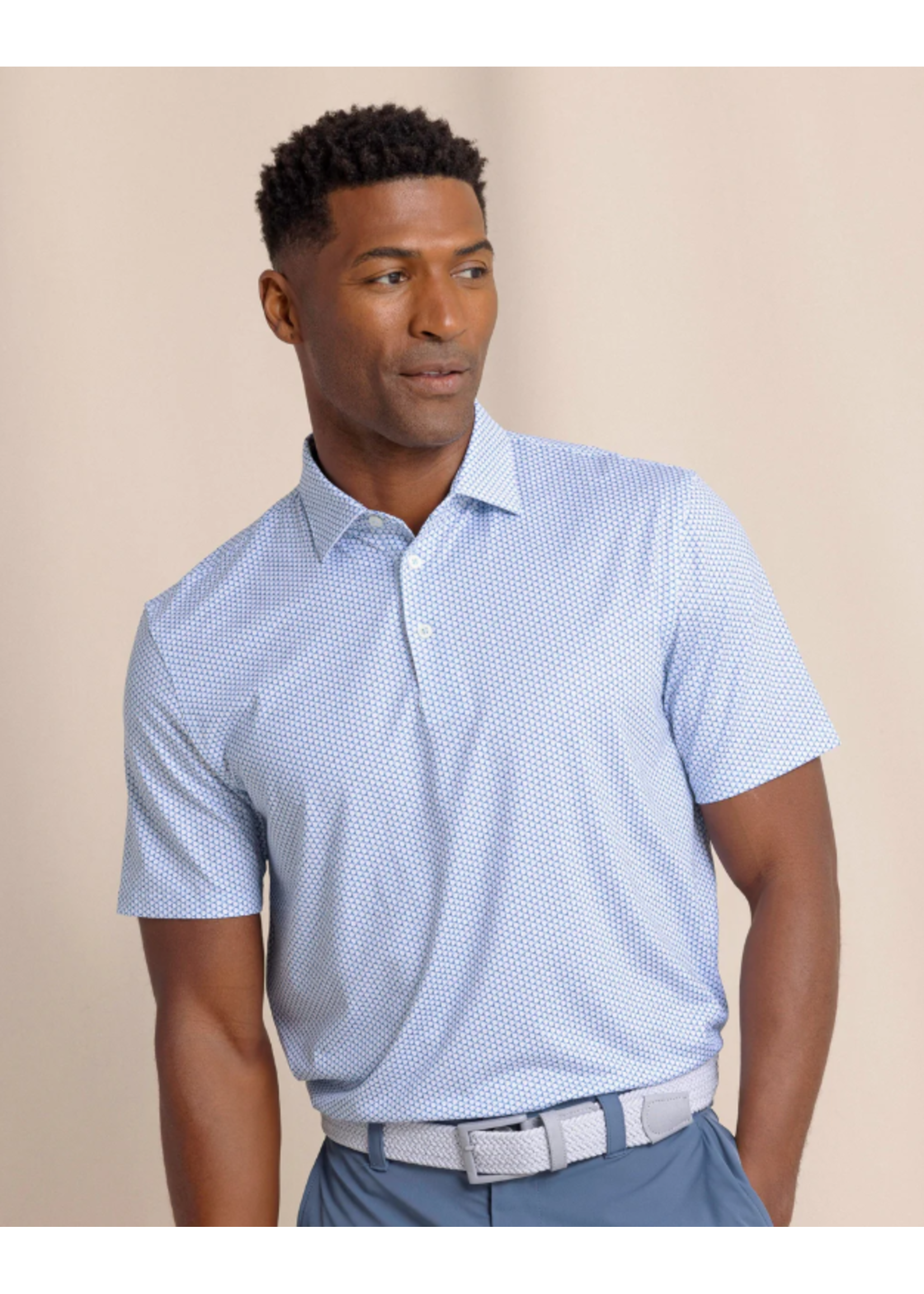 Southern Tide Driver On The Ball Printed Polo