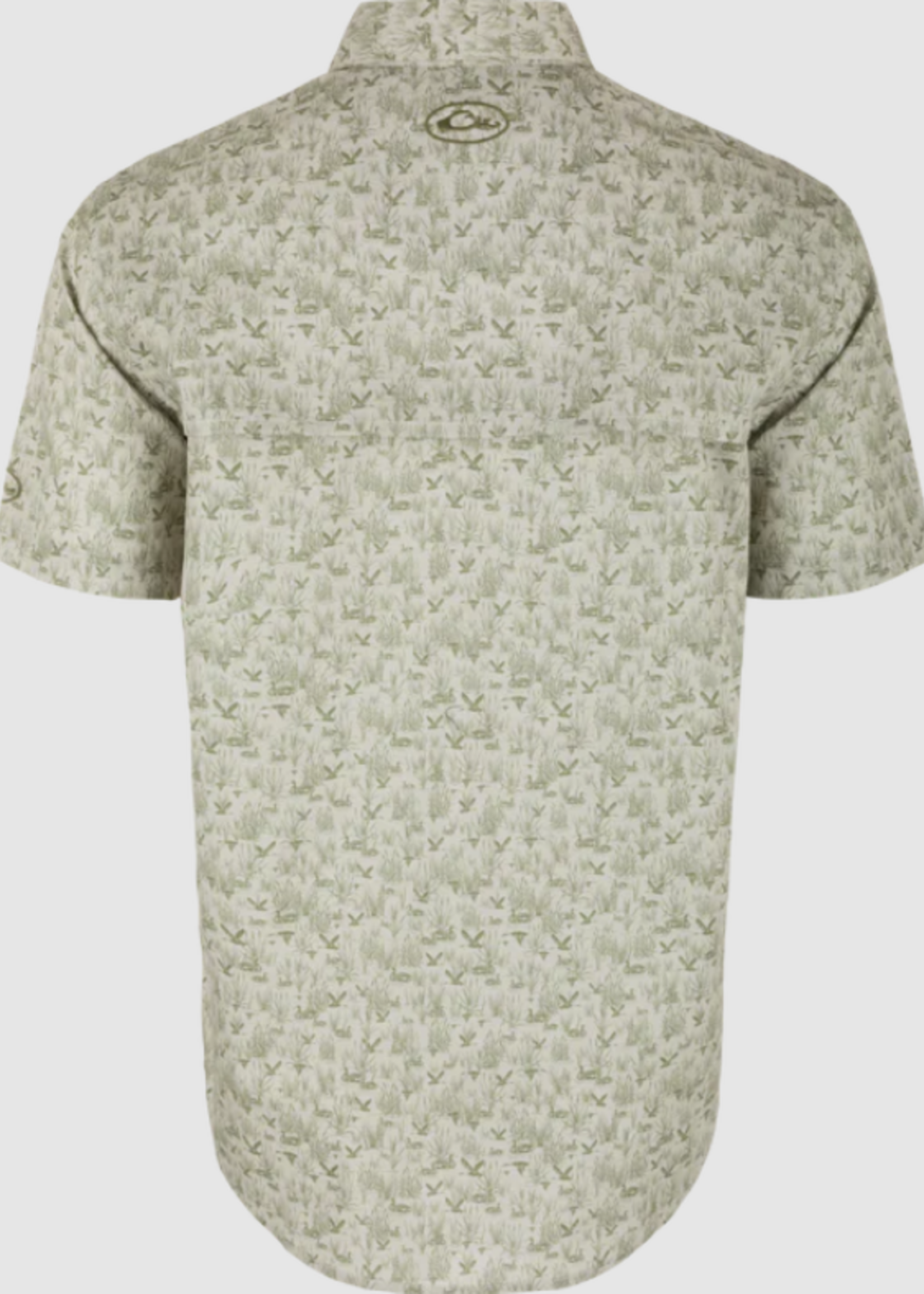 Drake Cotton Marsh Print Short Sleeve Shirt