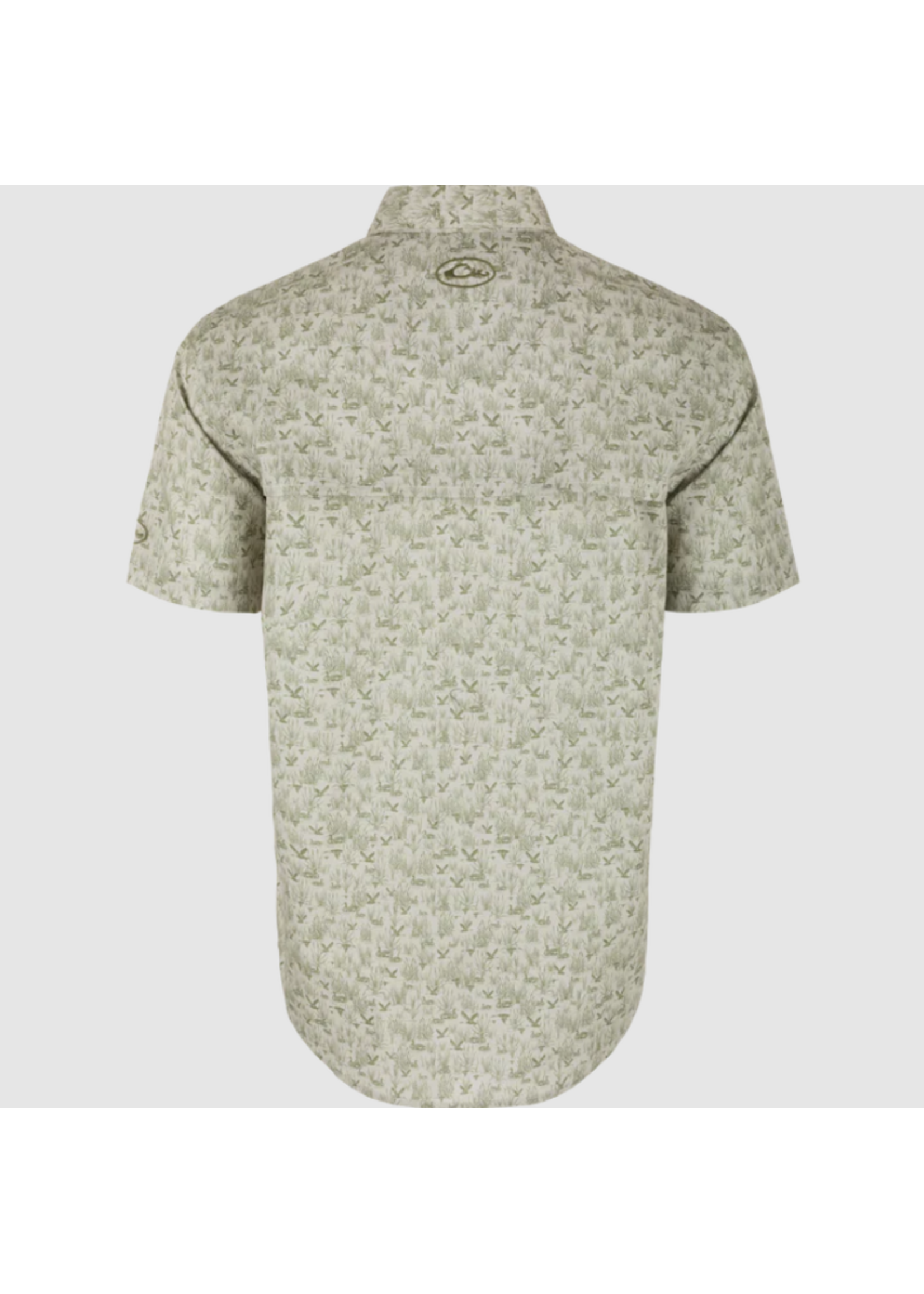 Drake Cotton Marsh Print Short Sleeve Shirt