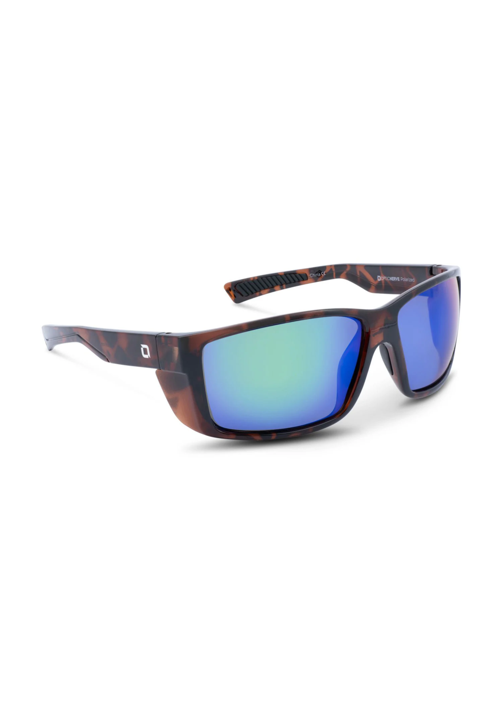 Optic Nerve Staunton - Shiny Dark Tortoise w/ Polarized Smoke Lens Green Mirror