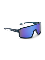 Optic Nerve Scraggy - Shiny Crystal Dark Blue Polarized Brown Lens Blue Mirror
