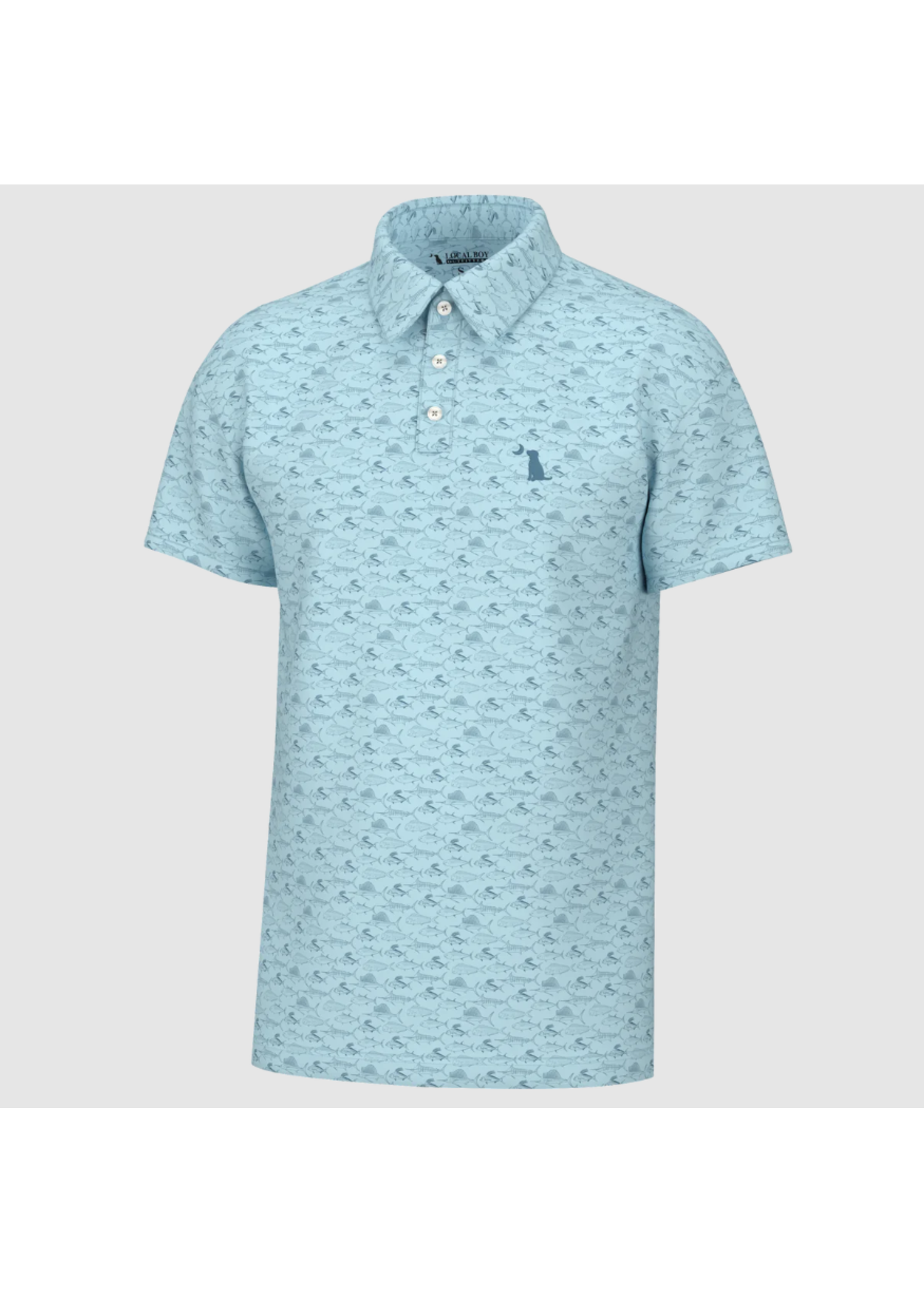 Local Boy Youth Dirty Myrtle Palmetto Fish Polo