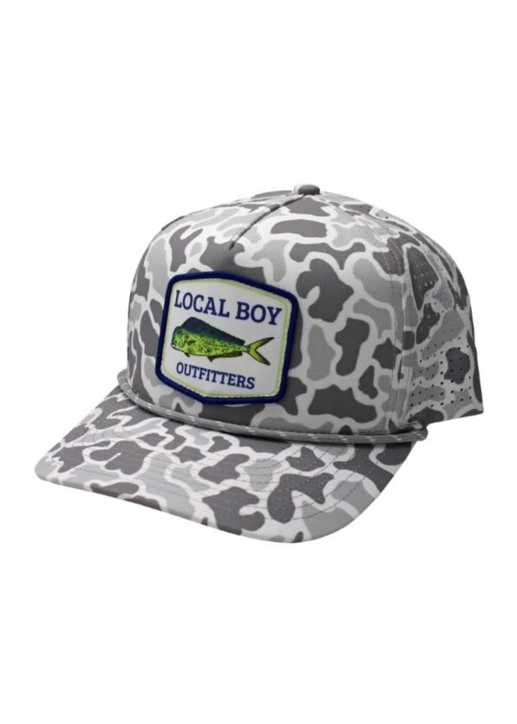 Local Boy Mahi Mount Perforated Rope Hat - White Localflage