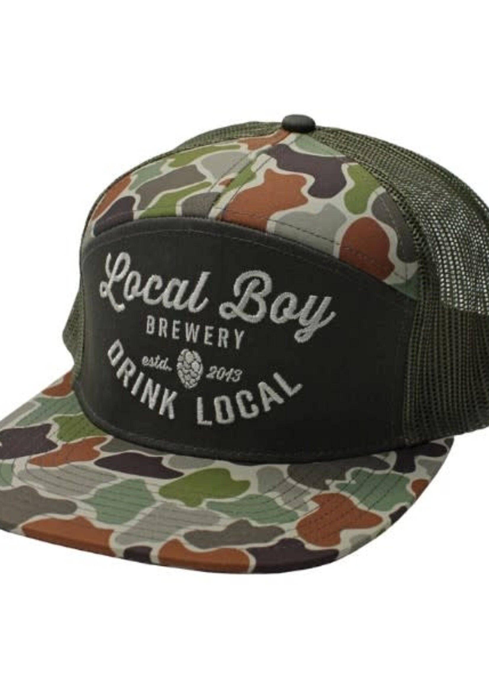 Local Boy Brewery 7 Panel Hat - Forest Camo
