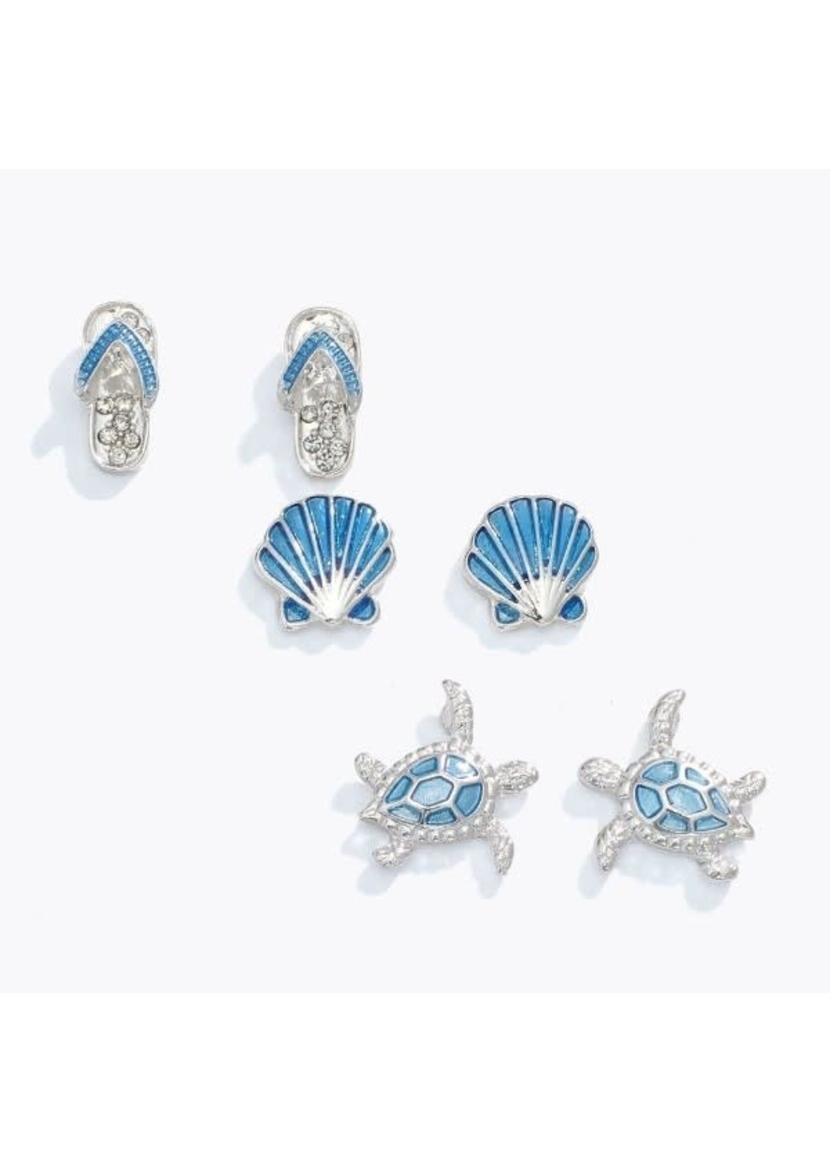 Earrings - Ocean Blue Beach Trio