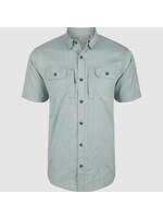Drake Wingshooter Trey Solid Dobby Button-Down Short Sleeve Shirt
