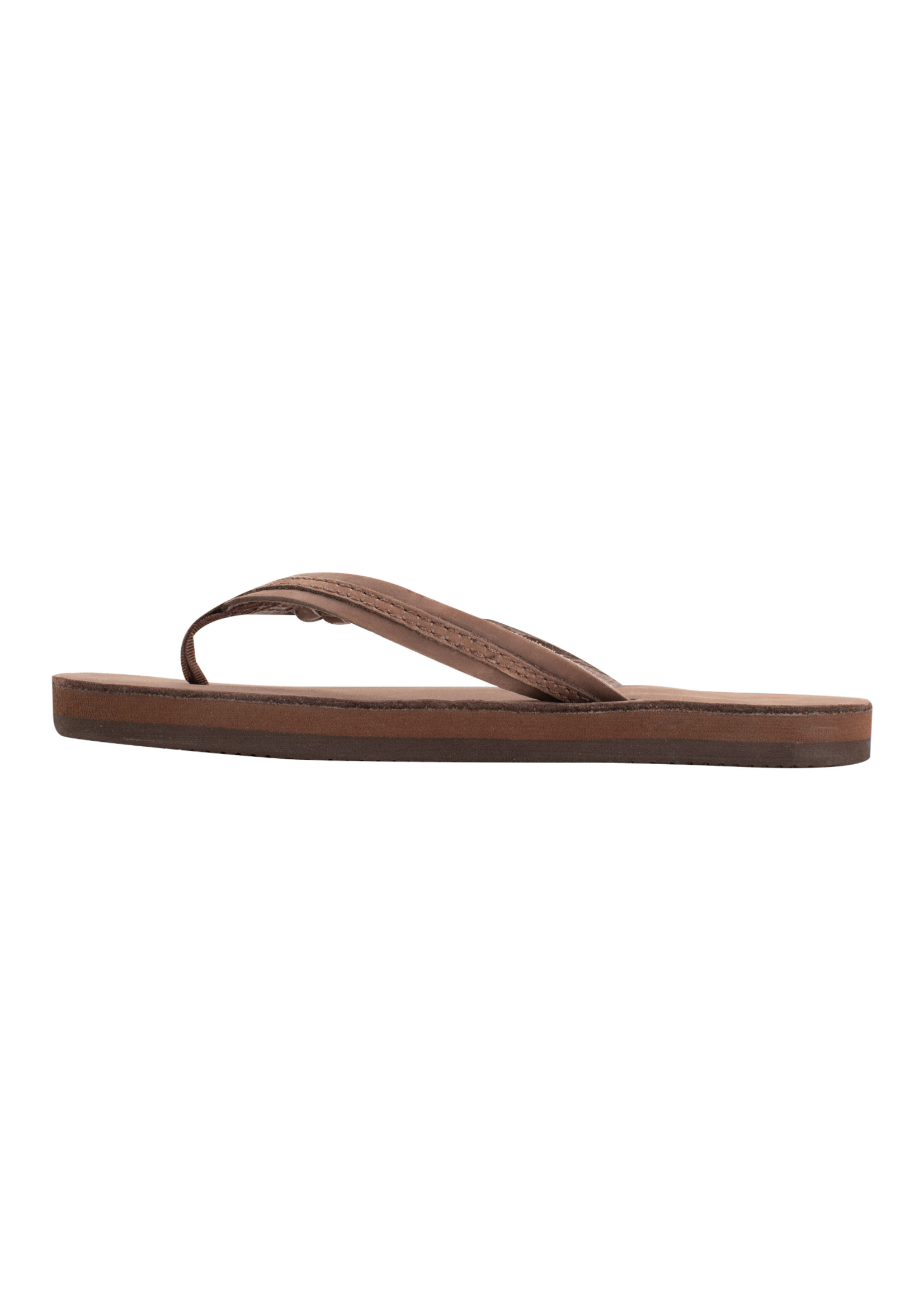 Rainbow Sandals Flirty Braidy - Single Layer Classic Leather 1/2" Narrow Strap with Braid