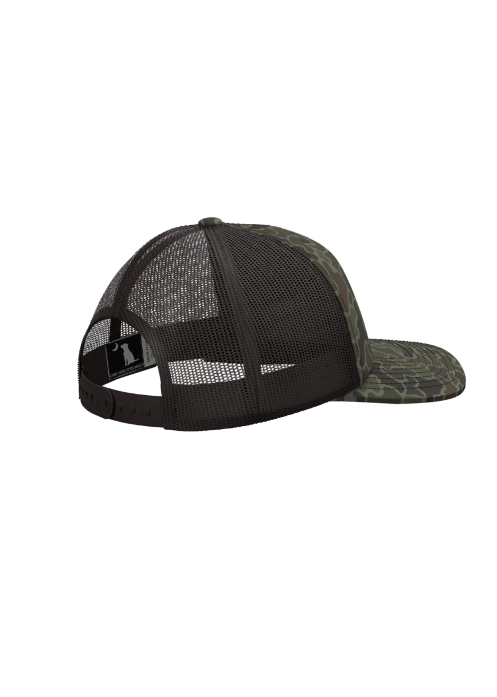 Local Boy Leather Crest Trucker Hat - Localflage OD
