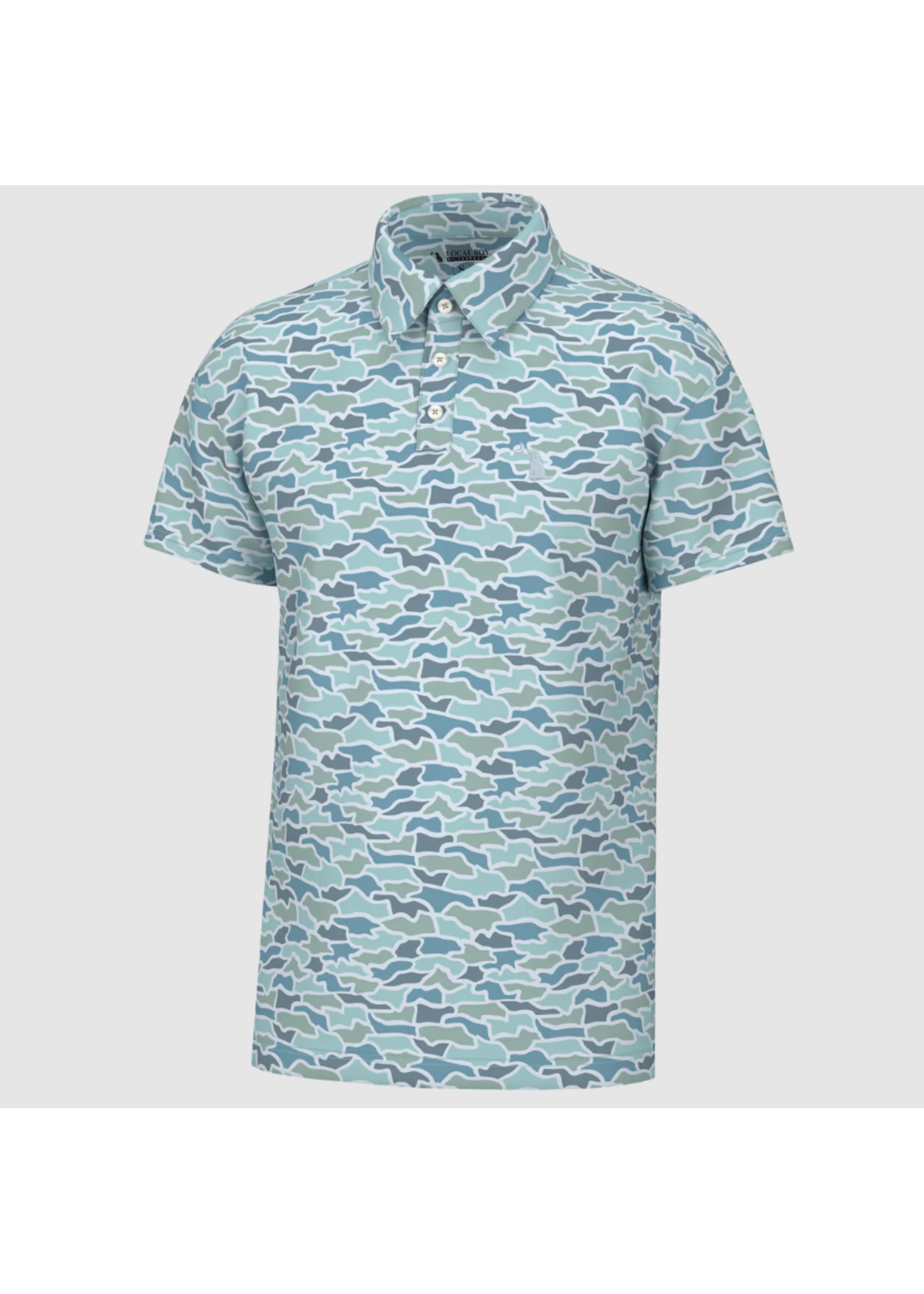 Local Boy Cool Oak Camo Dirty Myrtle Polo