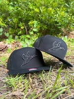 Combat Waterfowl 7 Panel Hat - Black Ghost