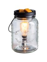 Candle Warmers ETC. Glass Mason Jar Vintage Bulb Illumination Fragrance Warmer