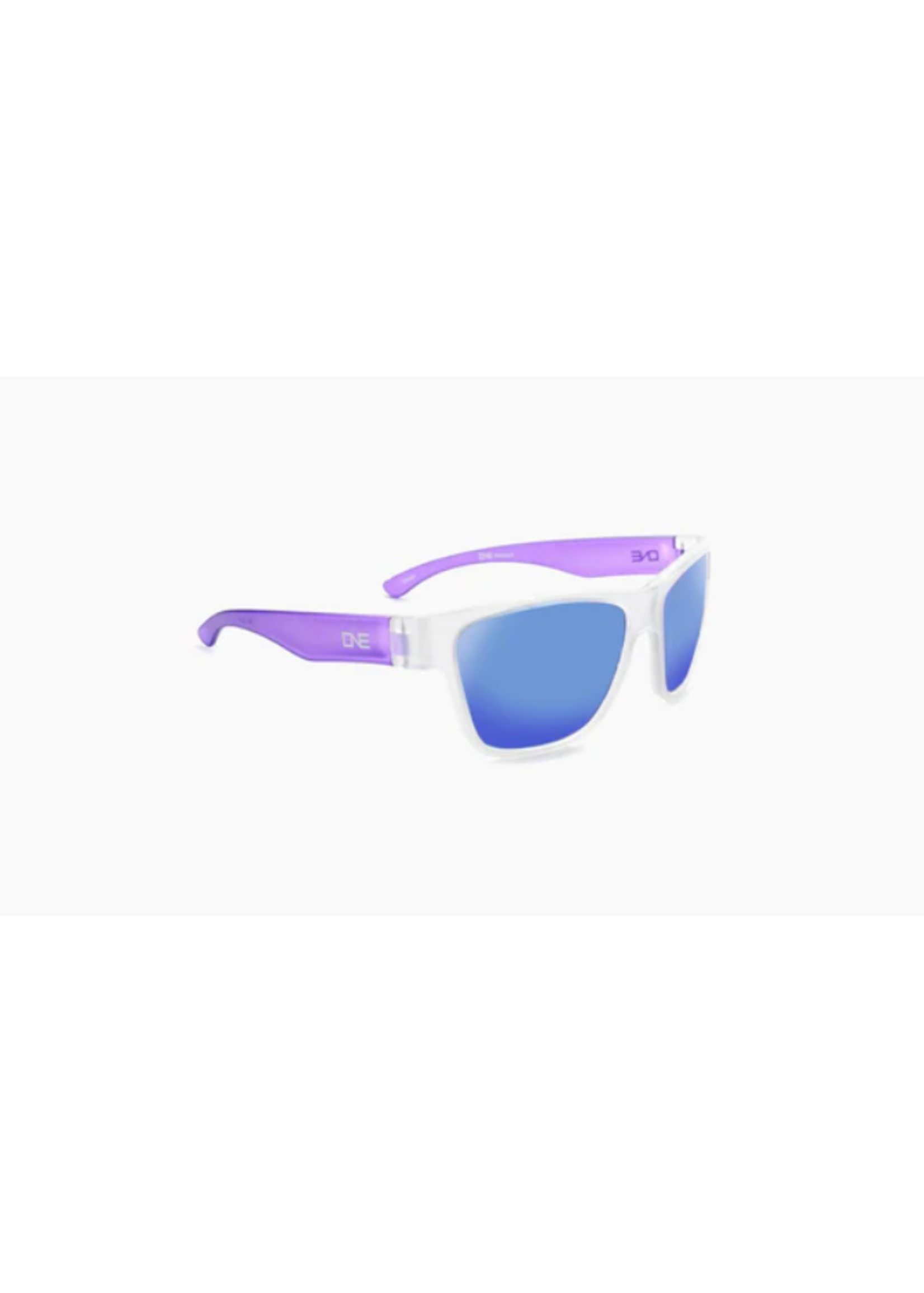 Optic Nerve Tag - Crystal Purple w/ Polarized Smoke Lens Blue Mirror