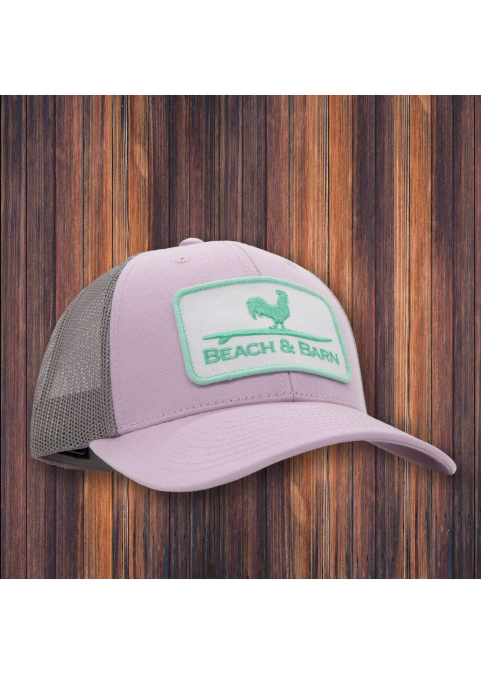 Beach and Barn Cooler Medium Snapback Hat - Wisteria/Lt Grey