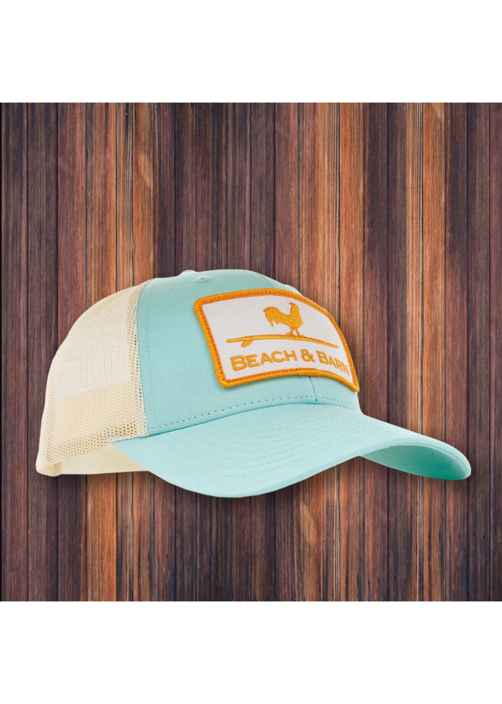 Beach and Barn Cooler Medium Snapback Hat - Aruba Blue/Birch