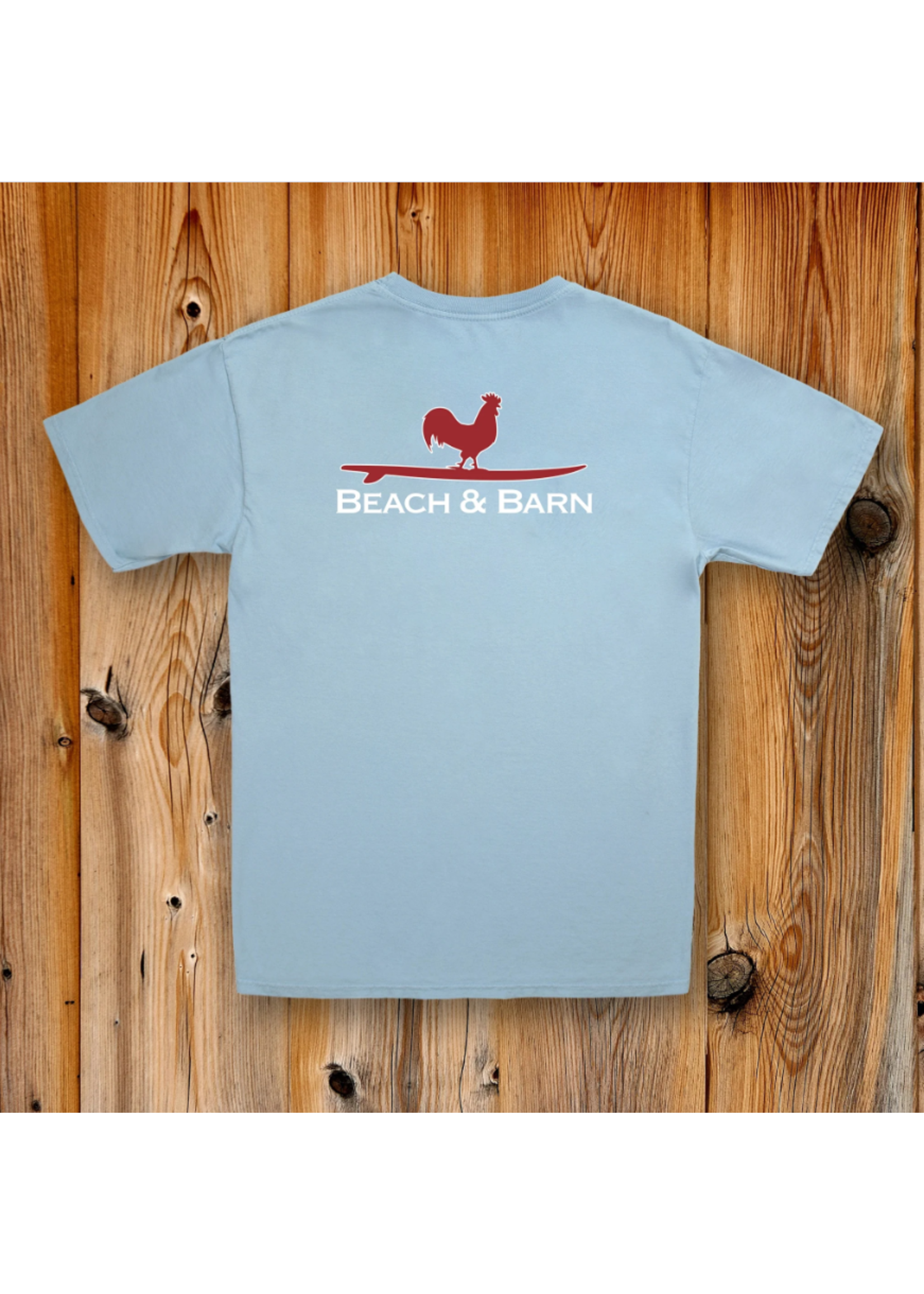 Beach and Barn Surfing Rooster Tee