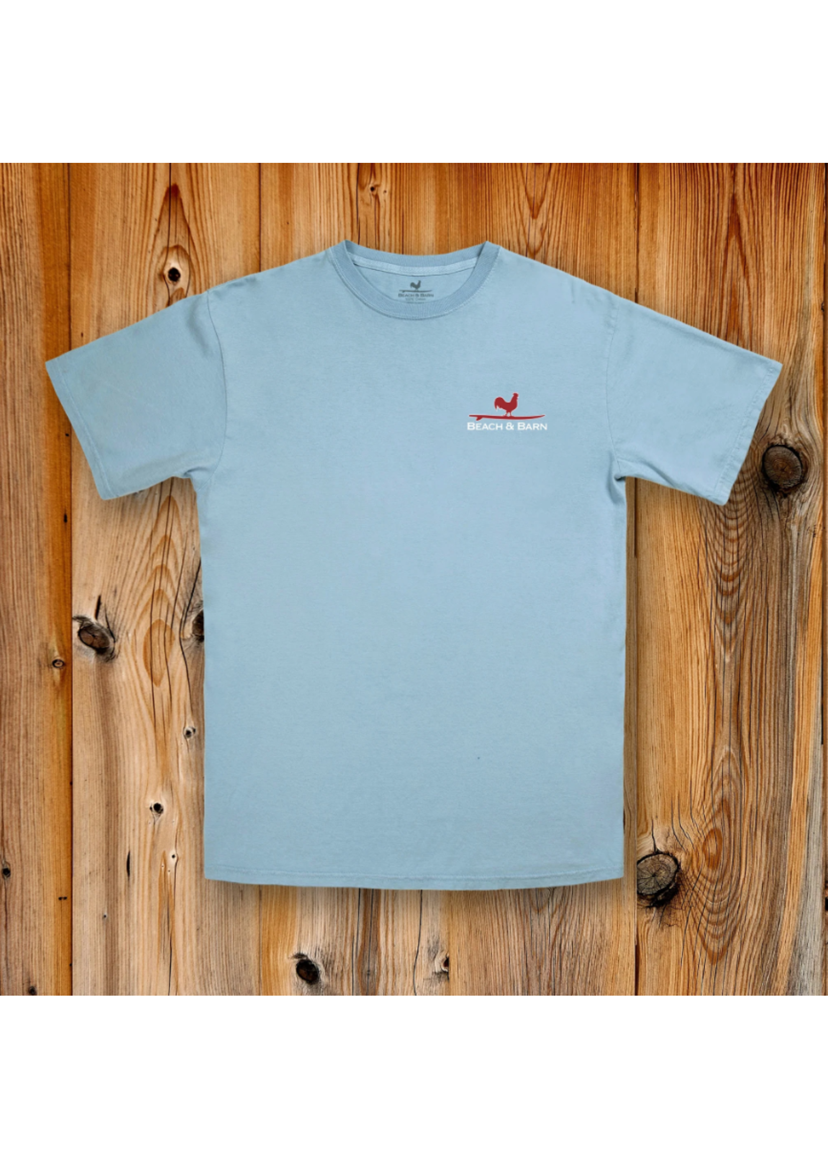 Beach and Barn Surfing Rooster Tee