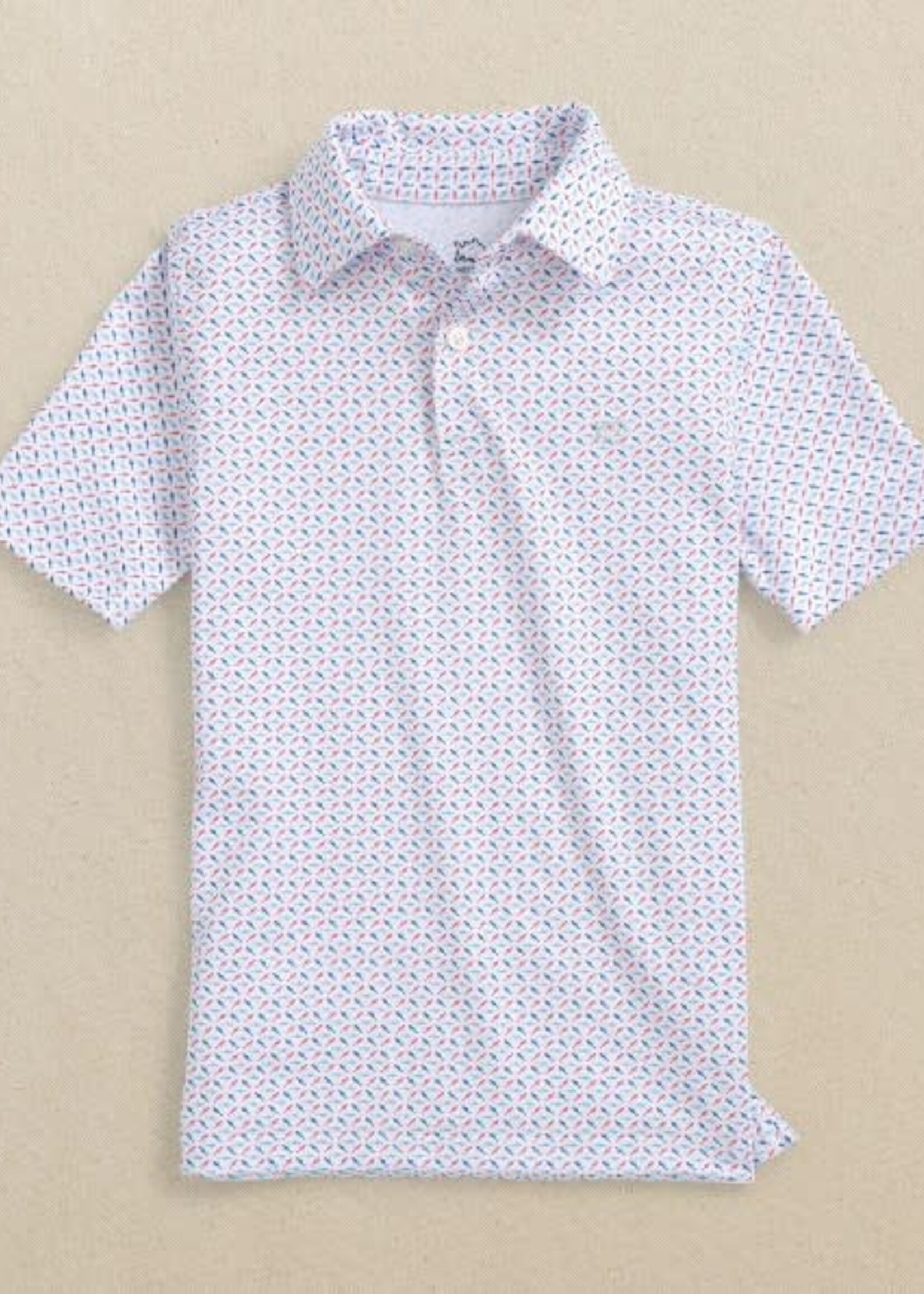 Southern Tide Boys Driver Fin-tastic Catch Performance Polo