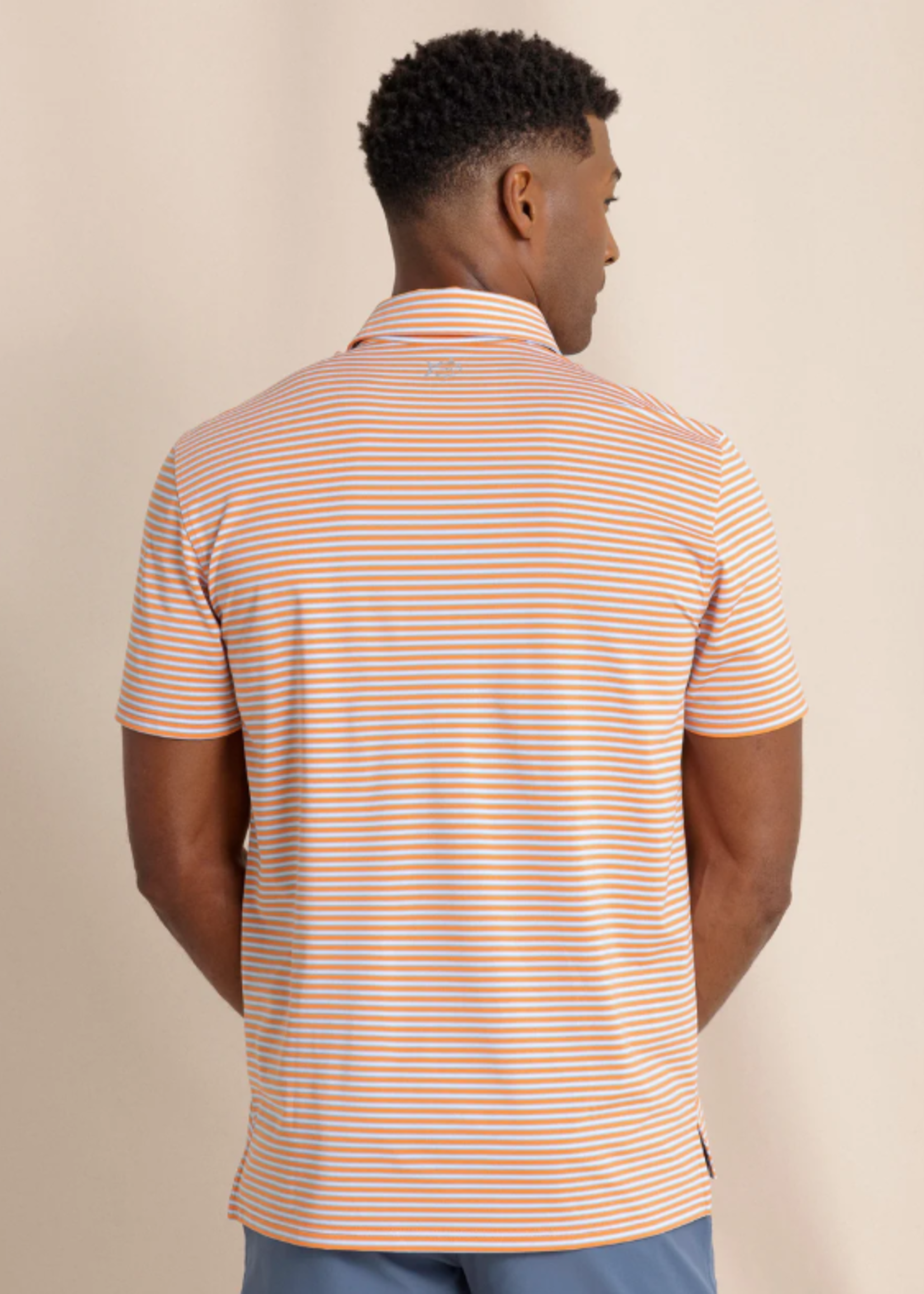 Southern Tide Driver Caravel Stripe Polo