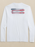 Southern Tide Oars and Stripes l/s Performance Tee