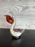 Glass Pelican w/ Fish in Mouth