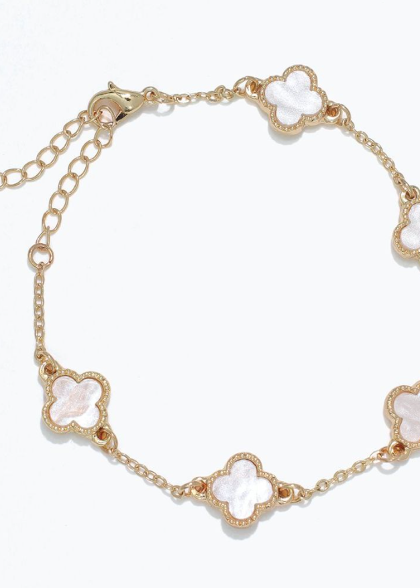 Bracelet - Clover w/ Pearlized Inlay