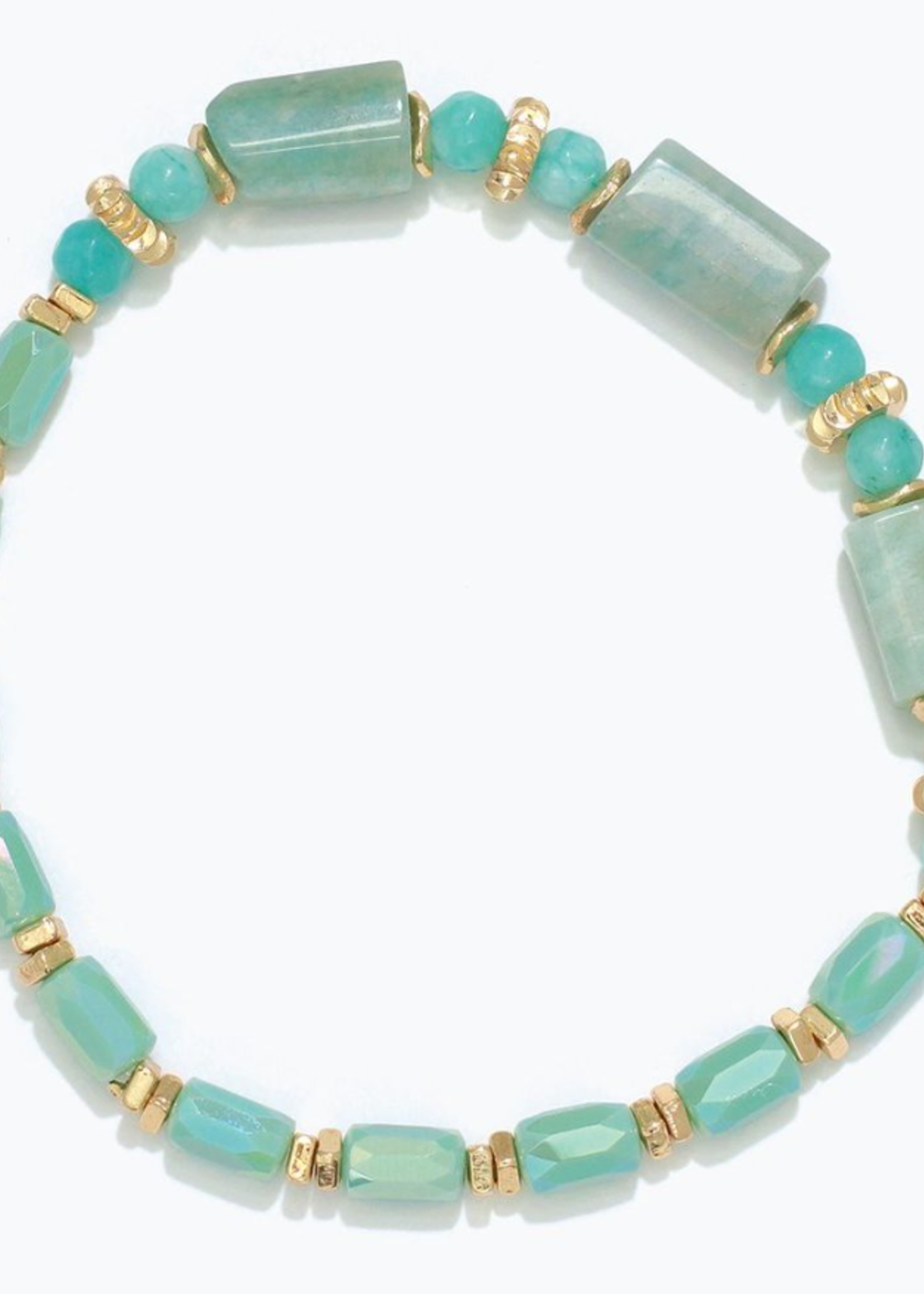 Bracelet - Gold with Amazonite