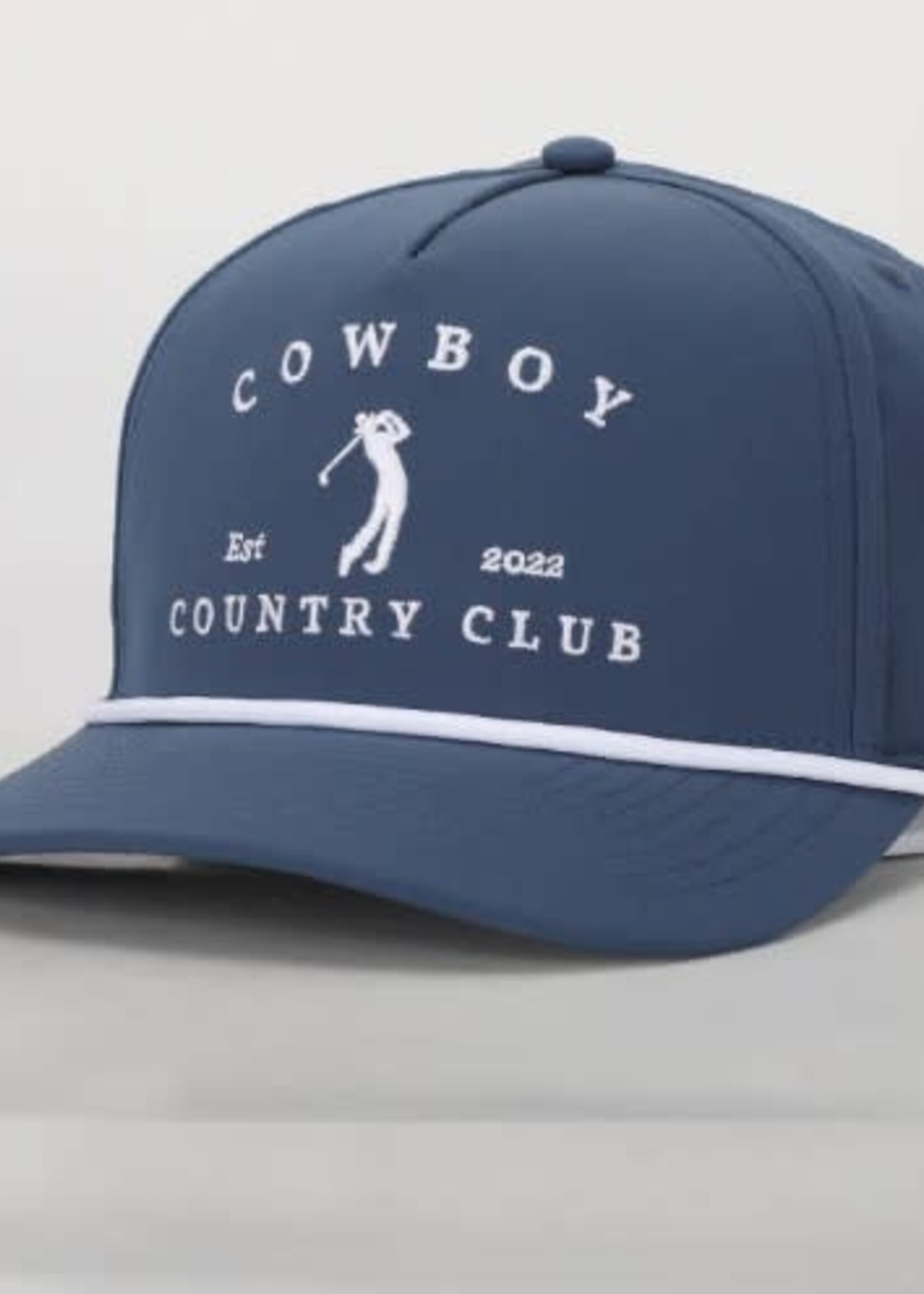 Cowboy Country Club Golfer Roped Hat - Navy