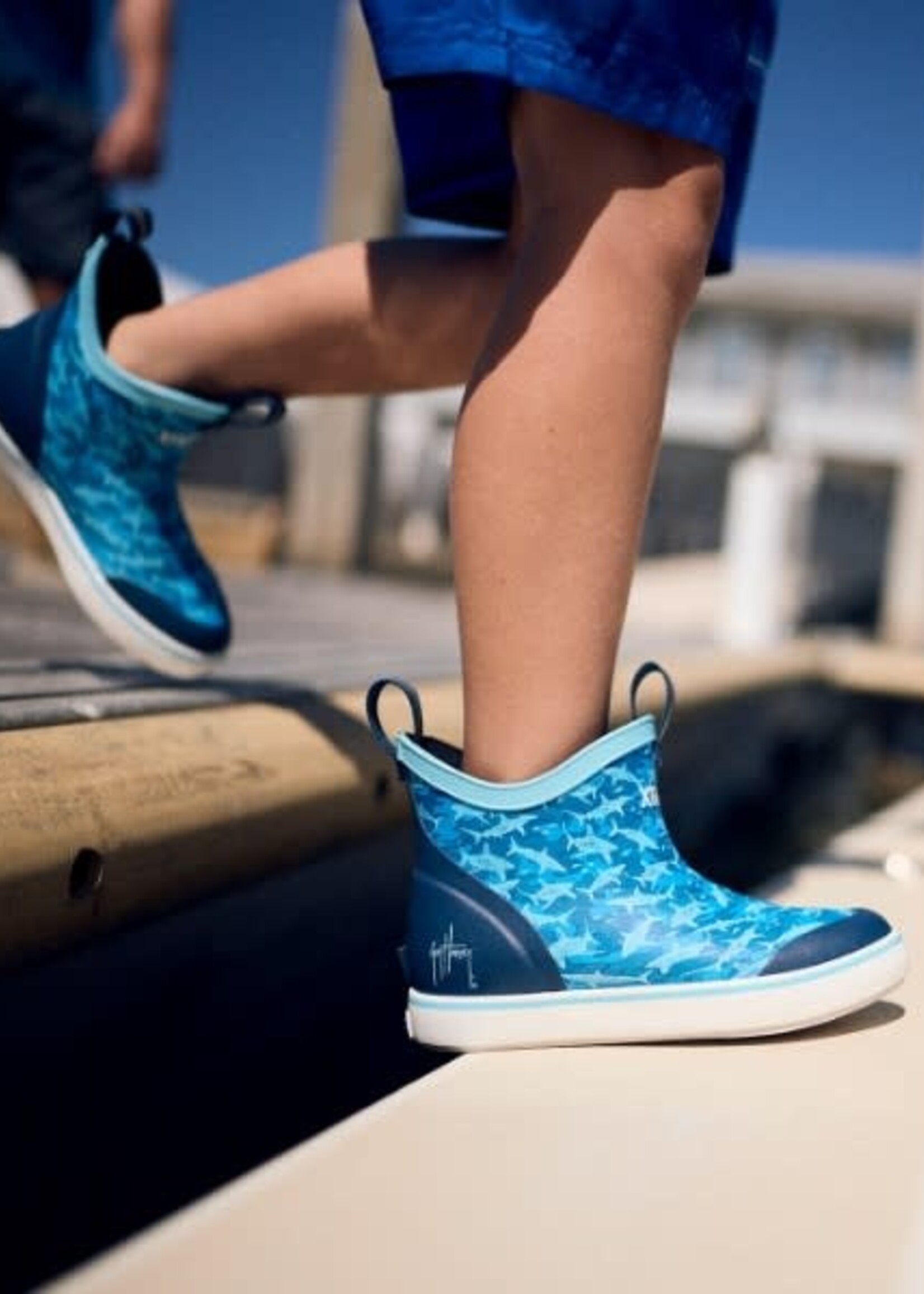 XTRATUF Kids Ankle Deck Boot Guy Harvey