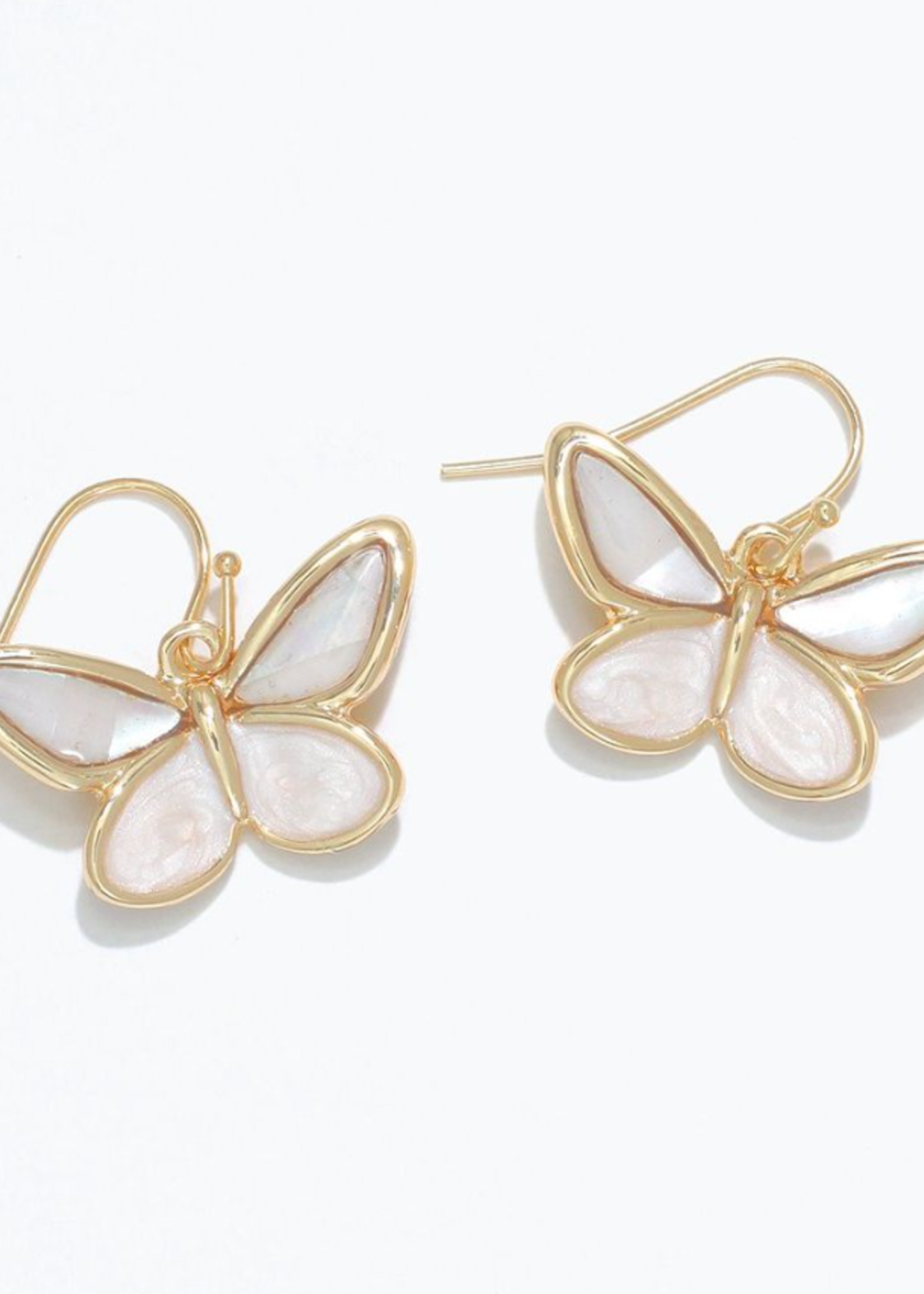 Earrings - MOP Butterflies