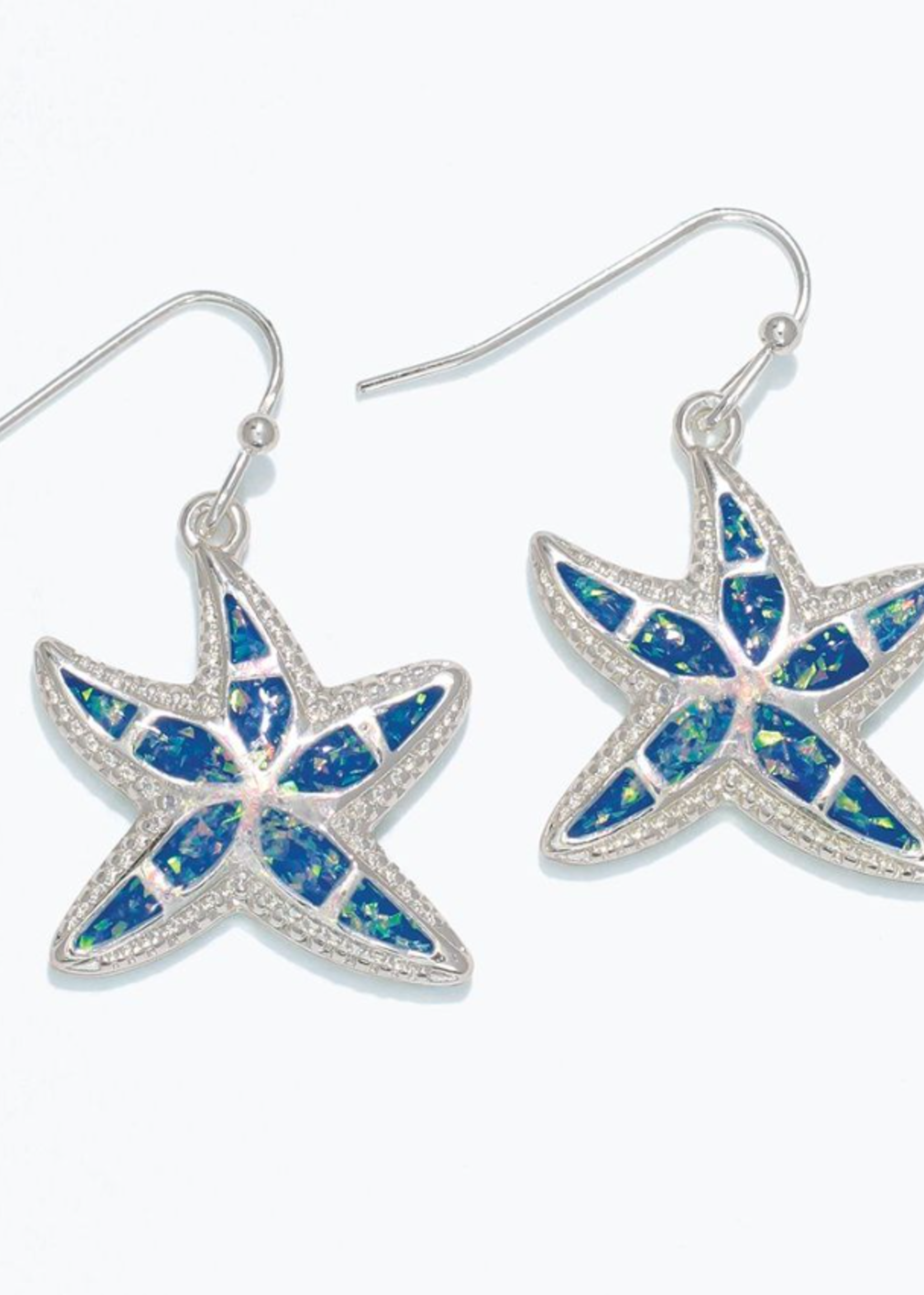 Earrings - Ocean Blue-Green Resin