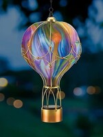 Regal Art and Gift Swirl Balloon Solar Lantern - Orange