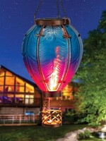Regal Art and Gift Hot Air Balloon Solar Lantern - Blue