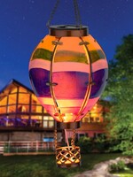 Regal Art and Gift Hot Air Balloon Solar Lantern - Stripe