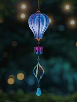 Regal Art and Gift Swirl Balloon Spinner Solar Lantern - Purple