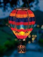 Regal Art and Gift Hot Air Balloon Solar Lantern - Multi Stripe