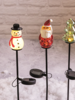 Mud Pie Christmas Tree Glass Lit Xmas Stake