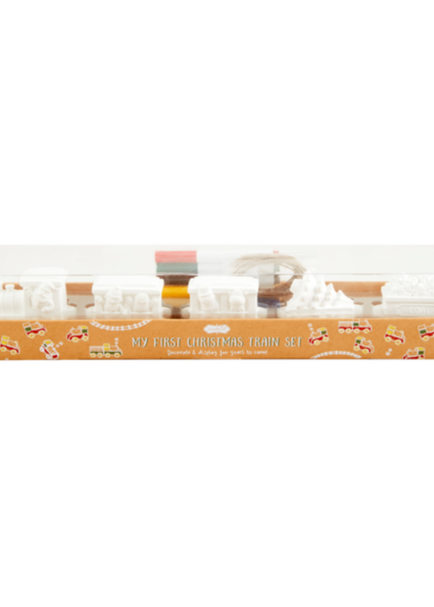 Mud Pie Christmas Color-Me Train Set