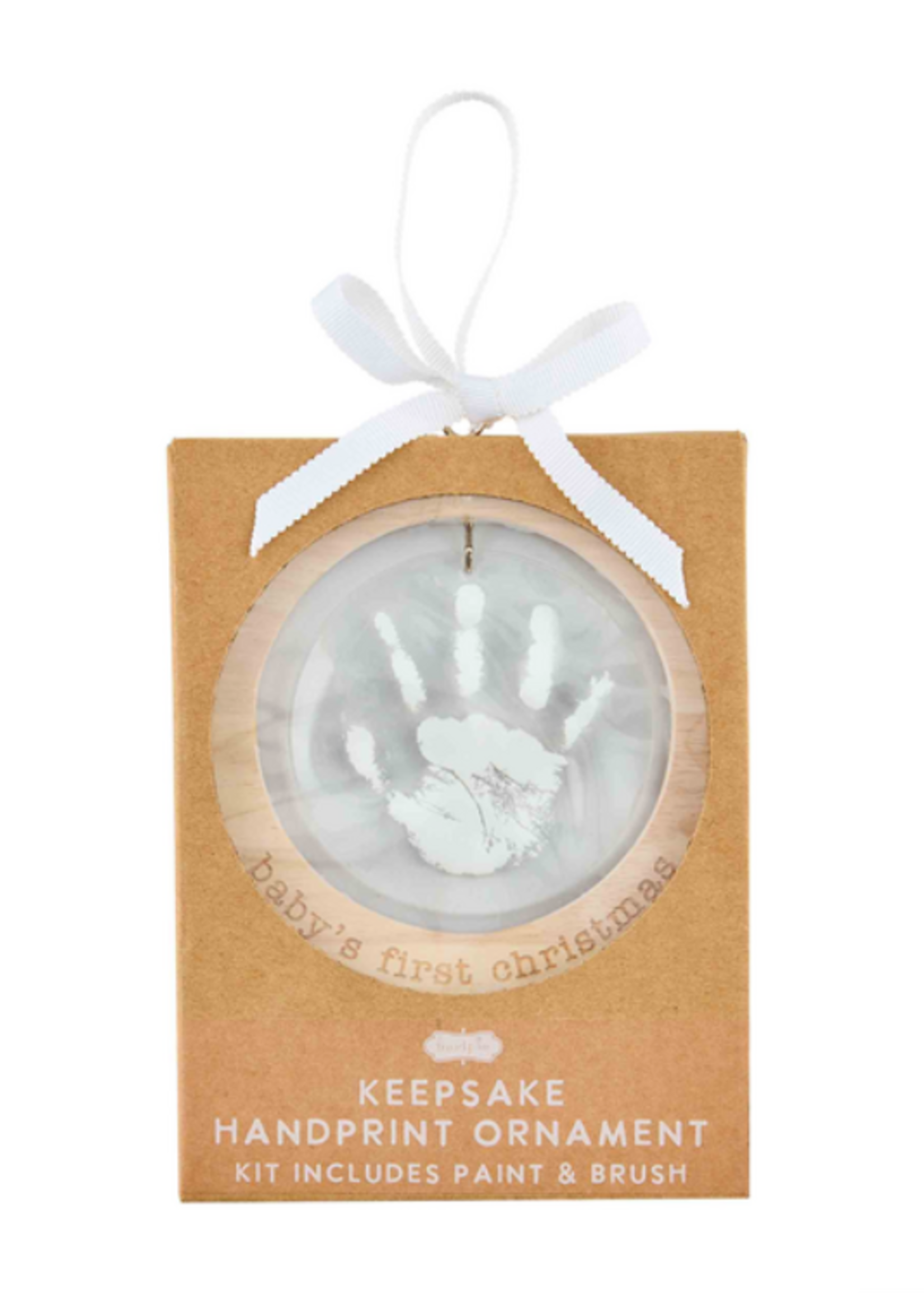 Mud Pie Acrylic Handprint Ornament