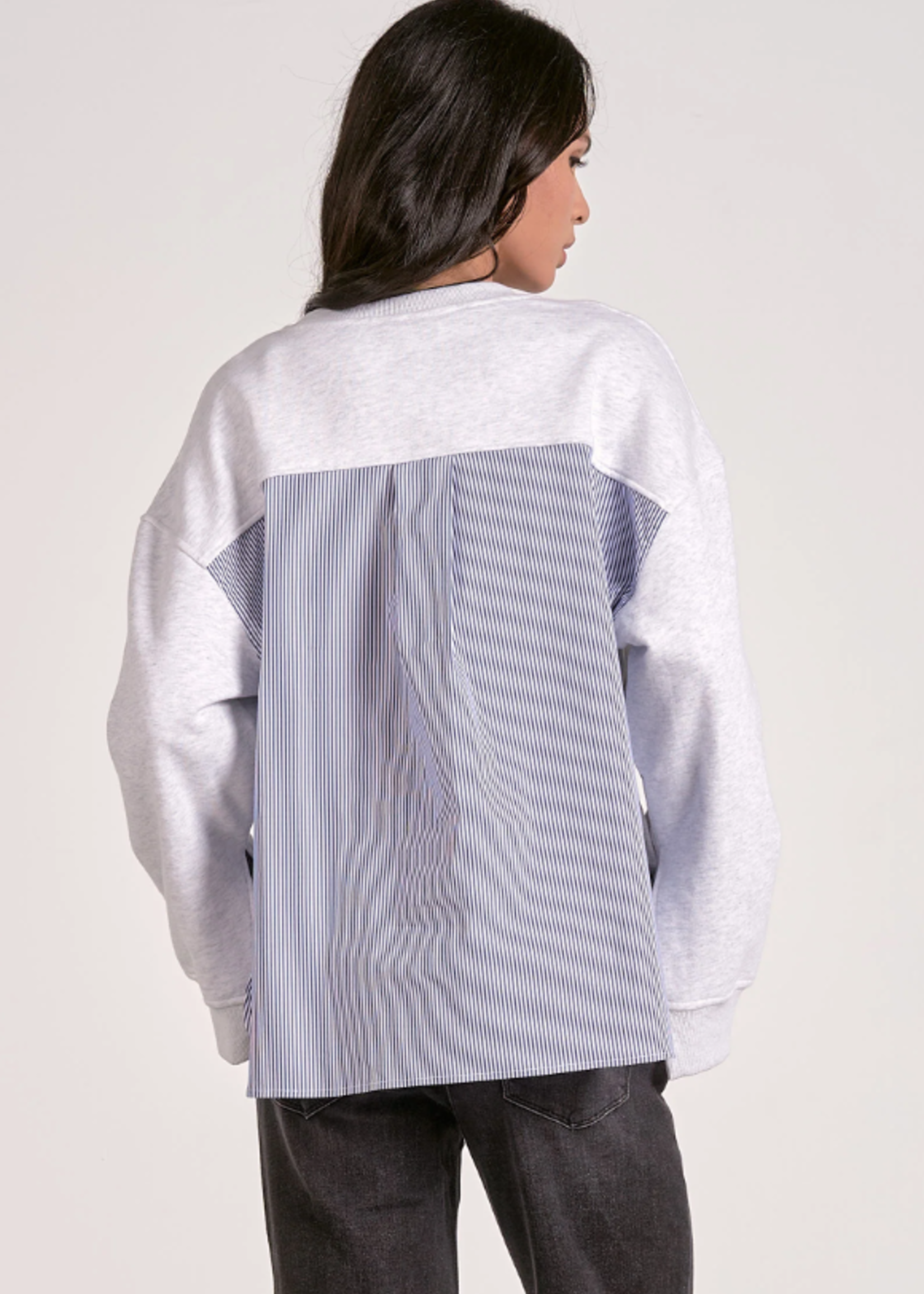 Elan Mixed Media L/S Top