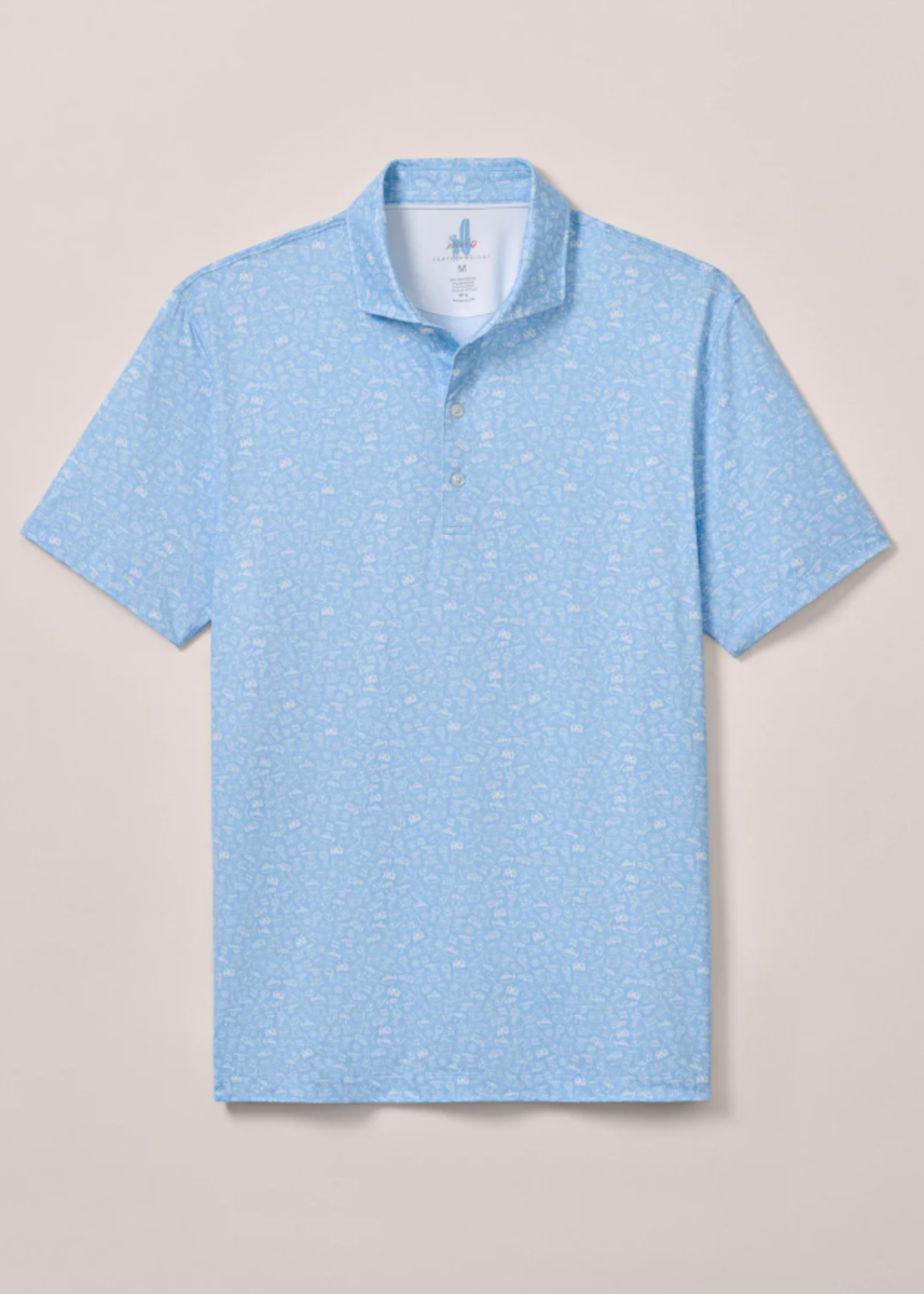 Johnnie-O Featherweight Performance Polo - Wine Mixer