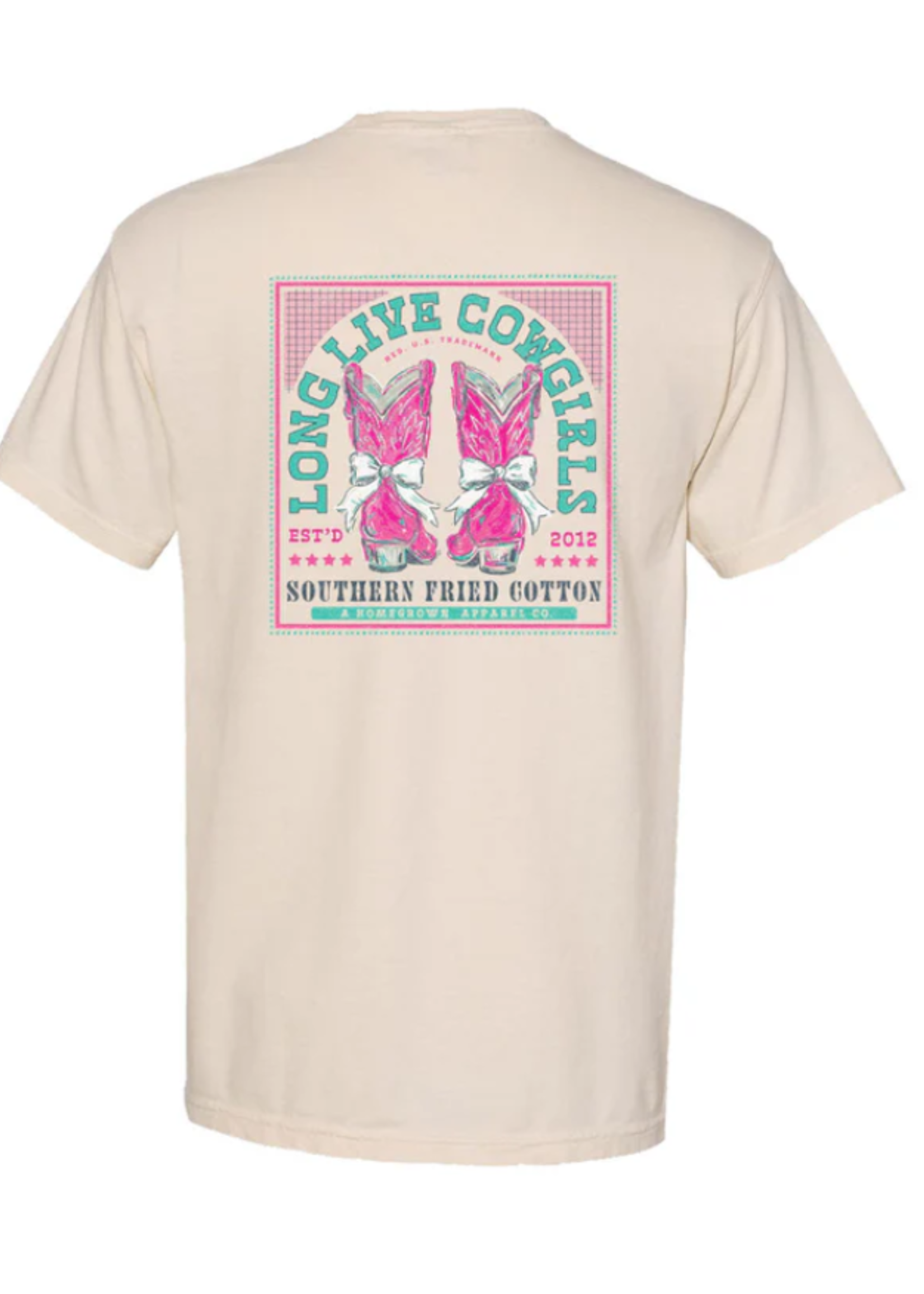 Southern Fried Cotton Boots & Bows Tee