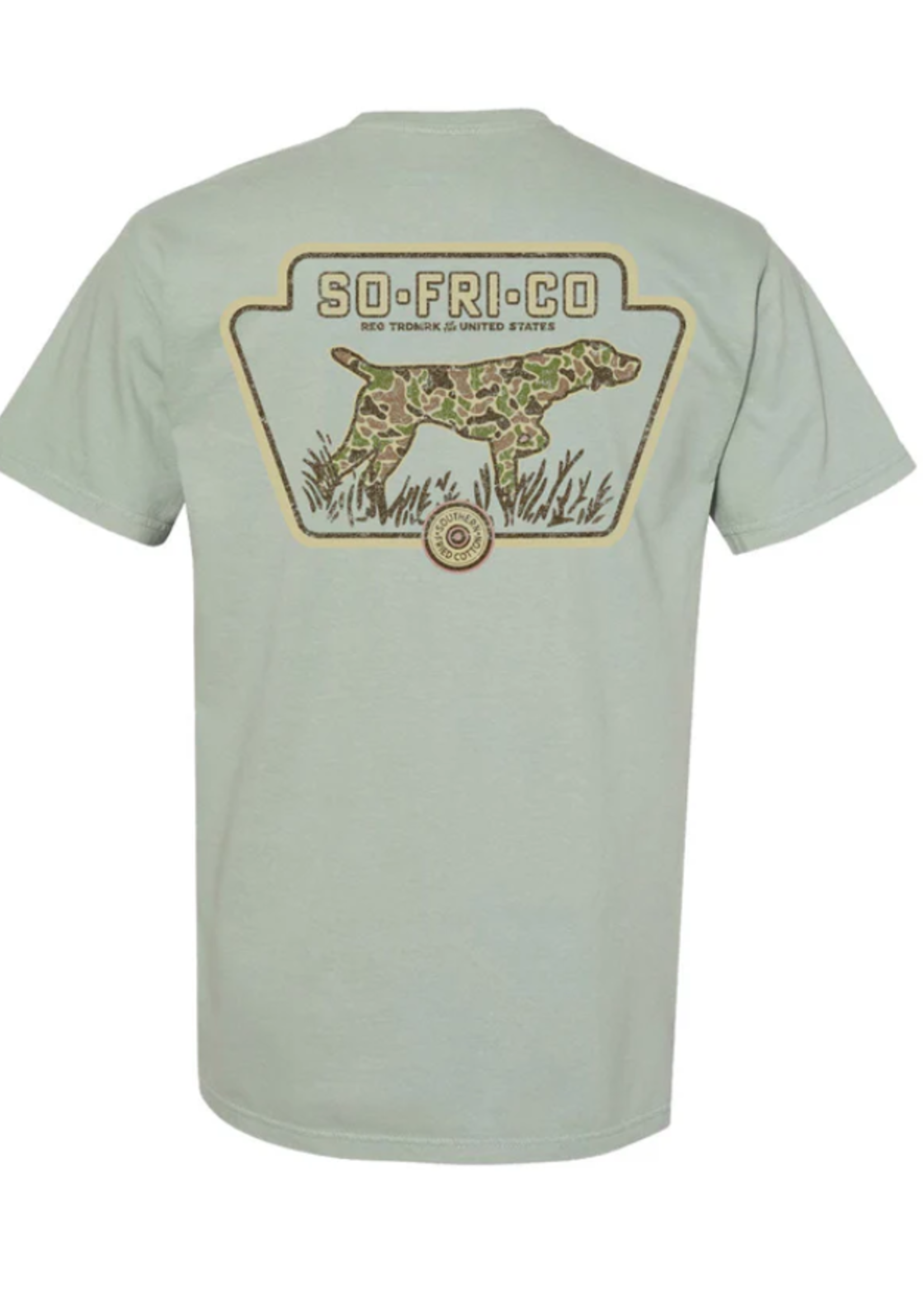 Southern Fried Cotton Old School Camo Badge Tee