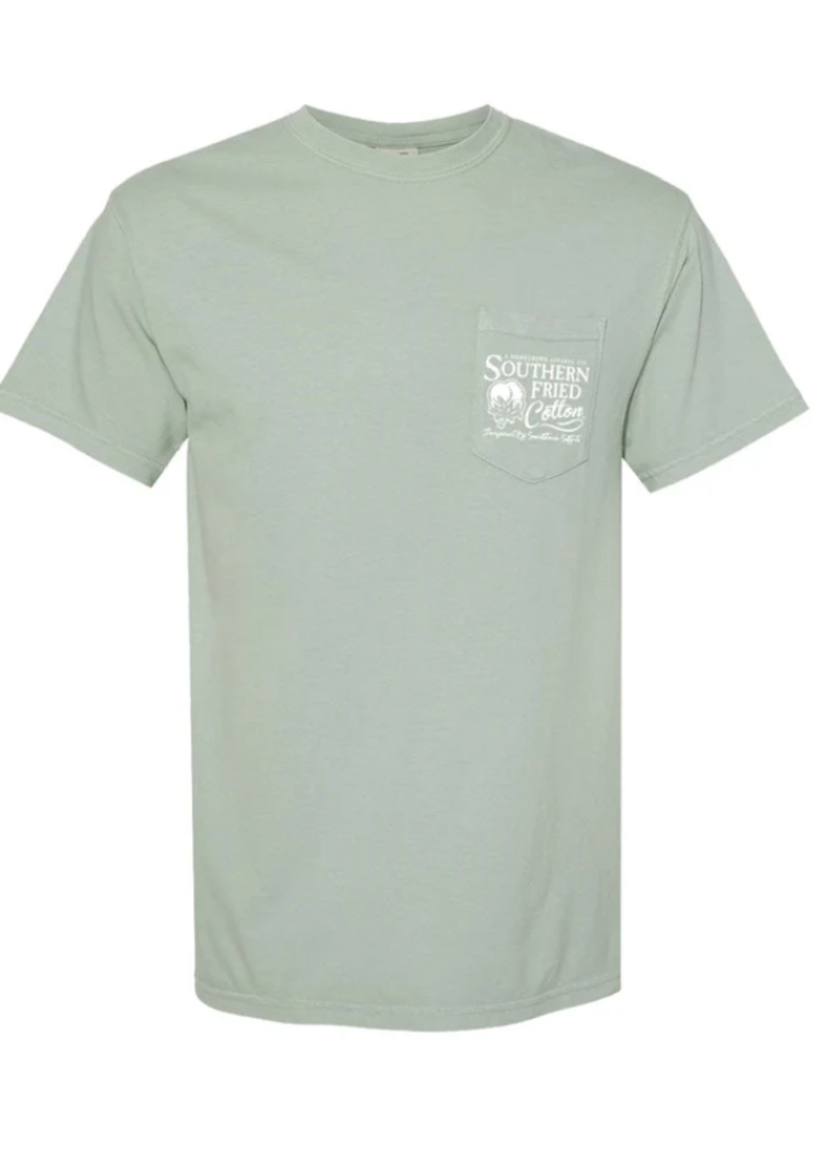 Southern Fried Cotton Old School Camo Badge Tee