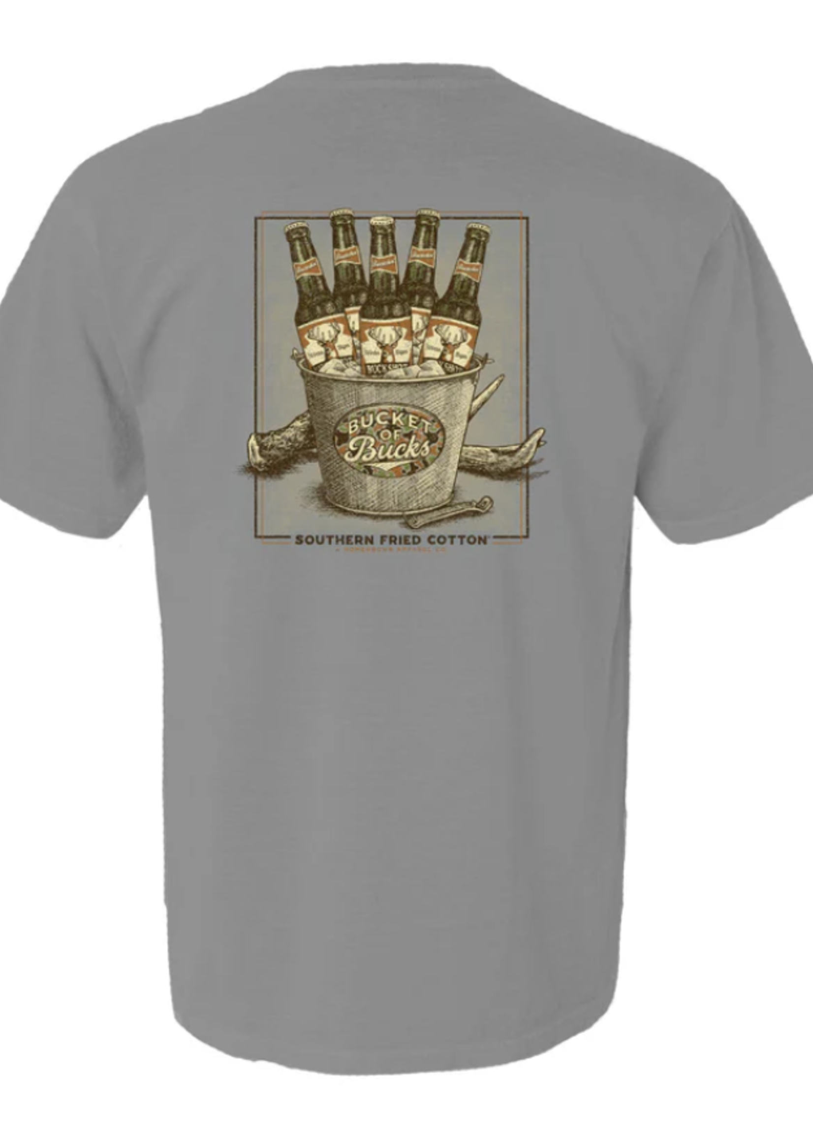 Southern Fried Cotton Bucket of Bucks Tee