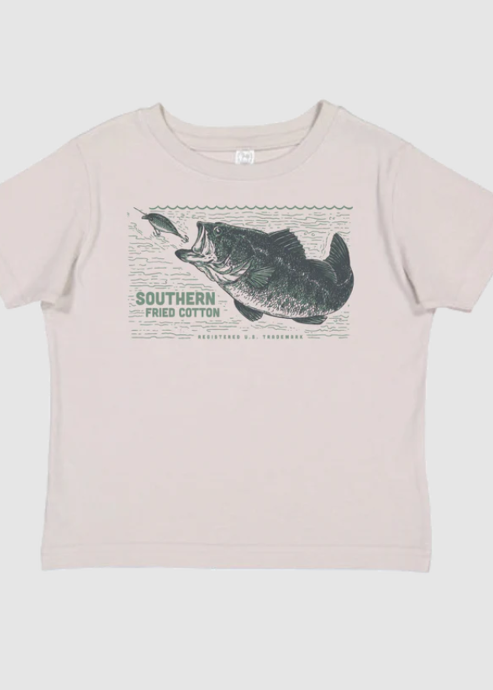 Southern Fried Cotton Old School Bass Toddler Tee
