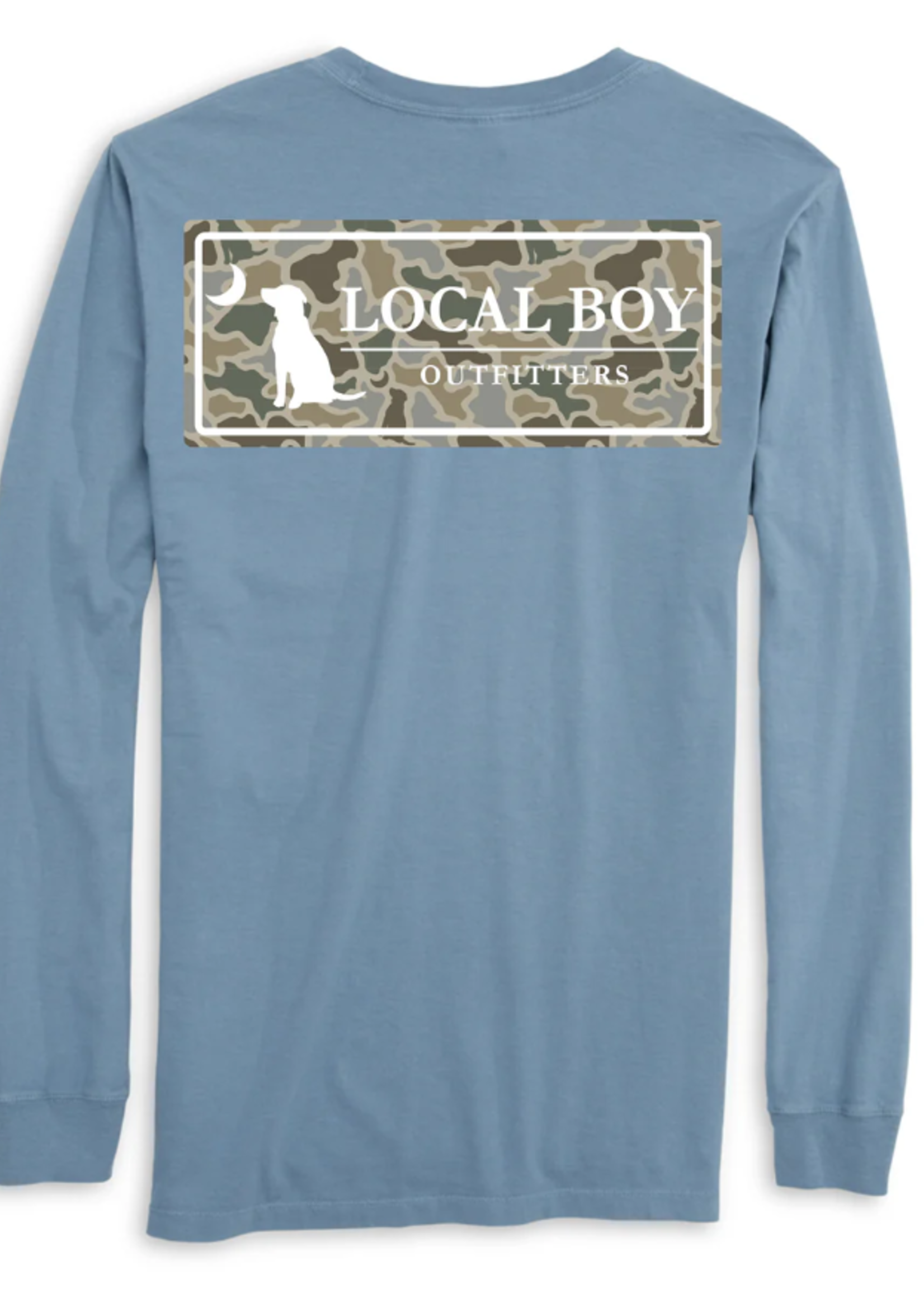 Local Boy Youth Sand Dog & Moon Camo Plate L/S Tee